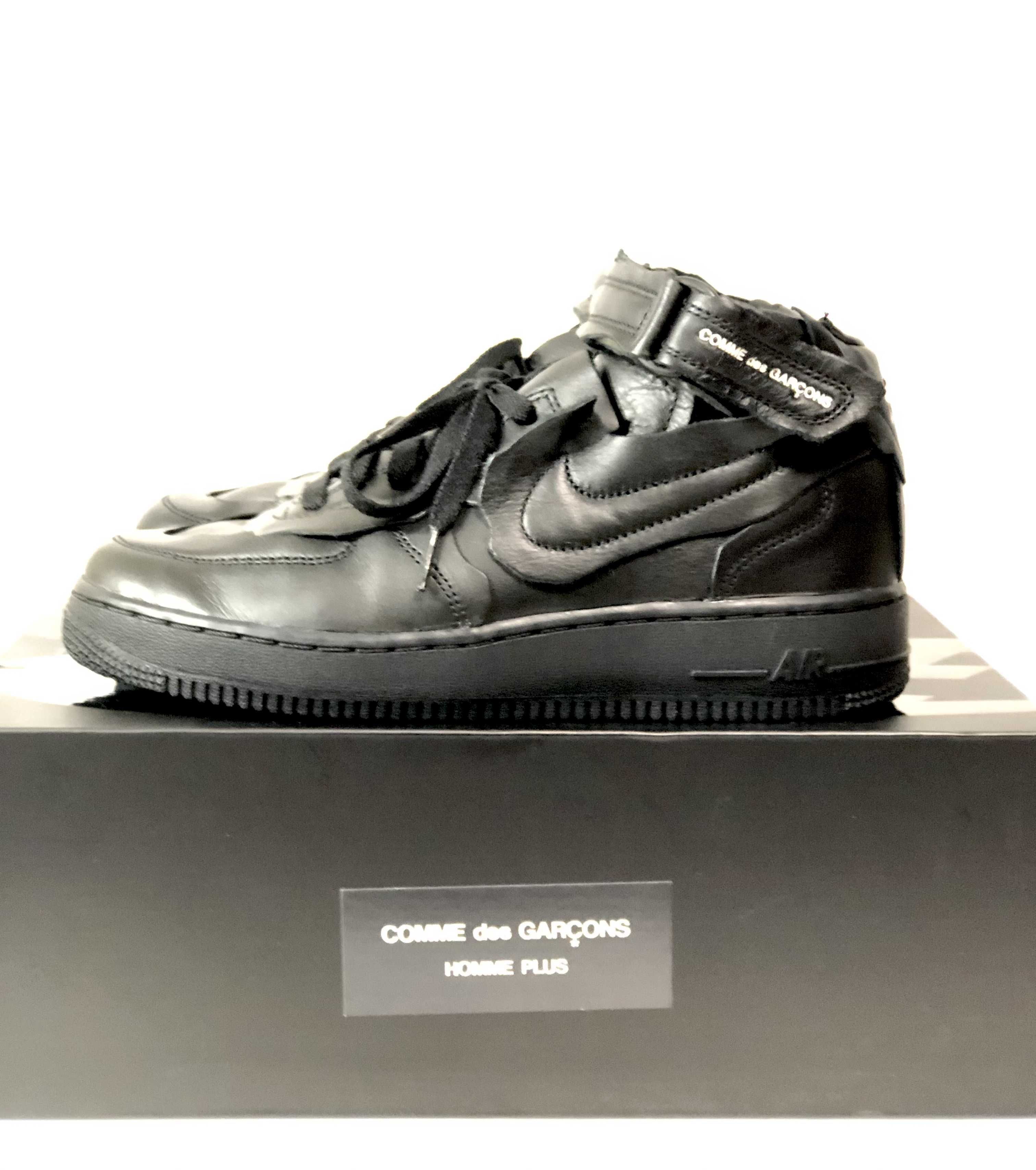 COMME des GARCONS × NIKE AIR FORCE 1 MID "BLACK"
