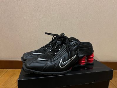 Martine Rose × Nike Women's Shox MR4 "Black/Metallic Silver Comet Red"