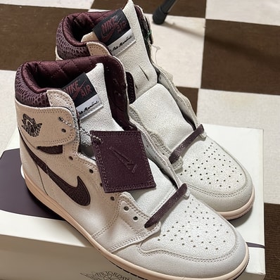 A Ma Maniere × Nike Air Jordan 1 Retro High OG "Sail and Burgundy"