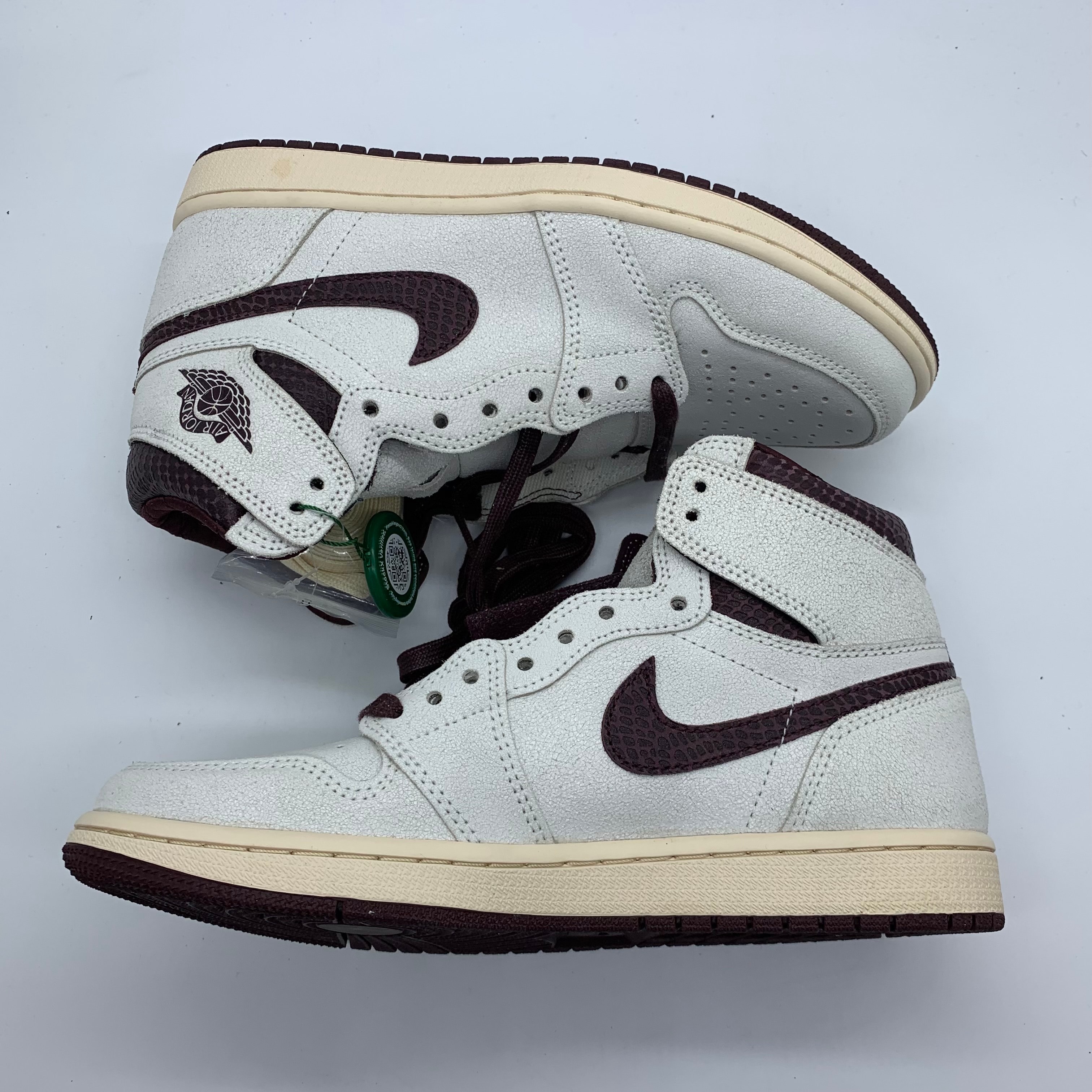 A Ma Maniere × Nike Air Jordan 1 Retro High OG "Sail and Burgundy"