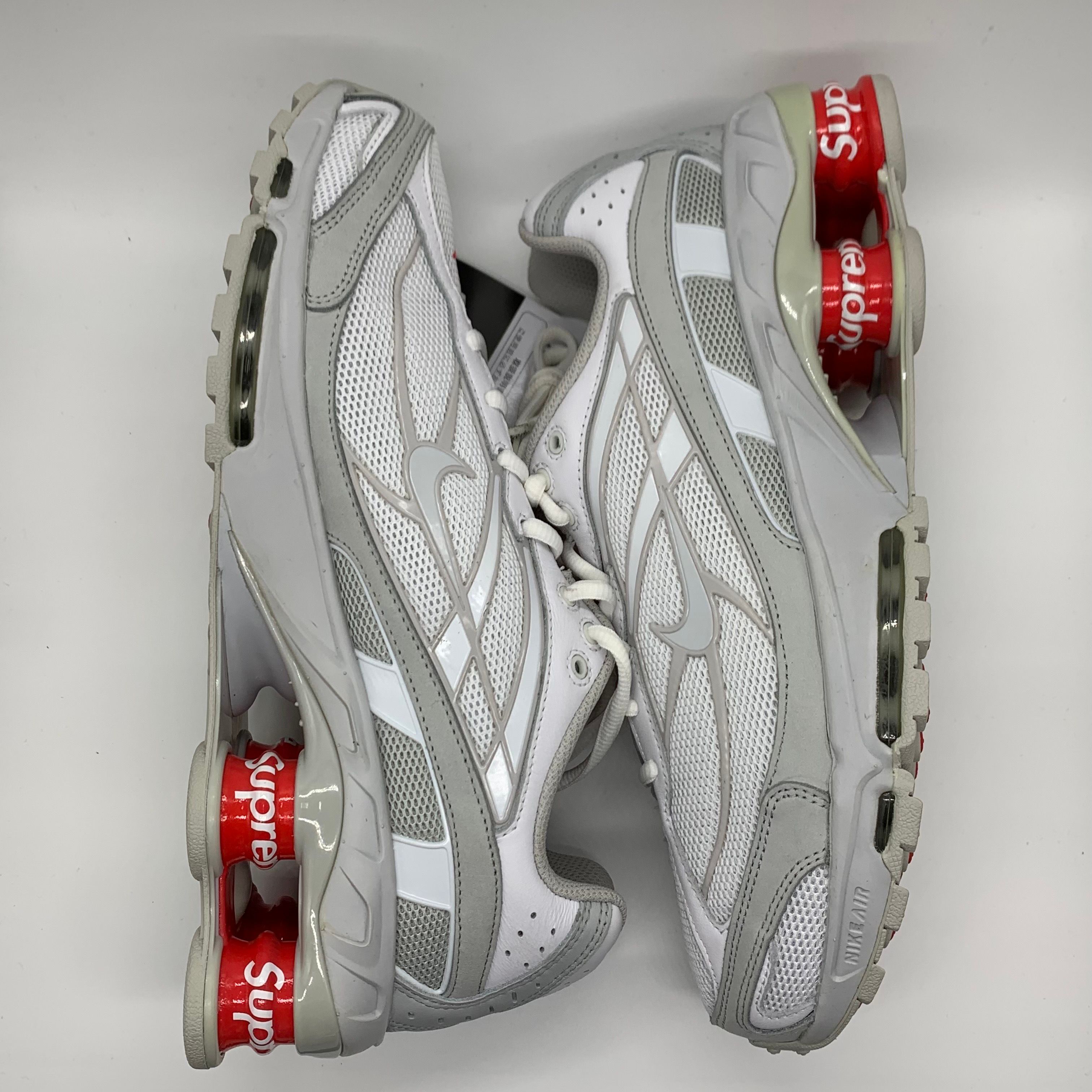 Supreme × Nike Shox Ride 2 "White/Grey Fog/Flat Platinum"
