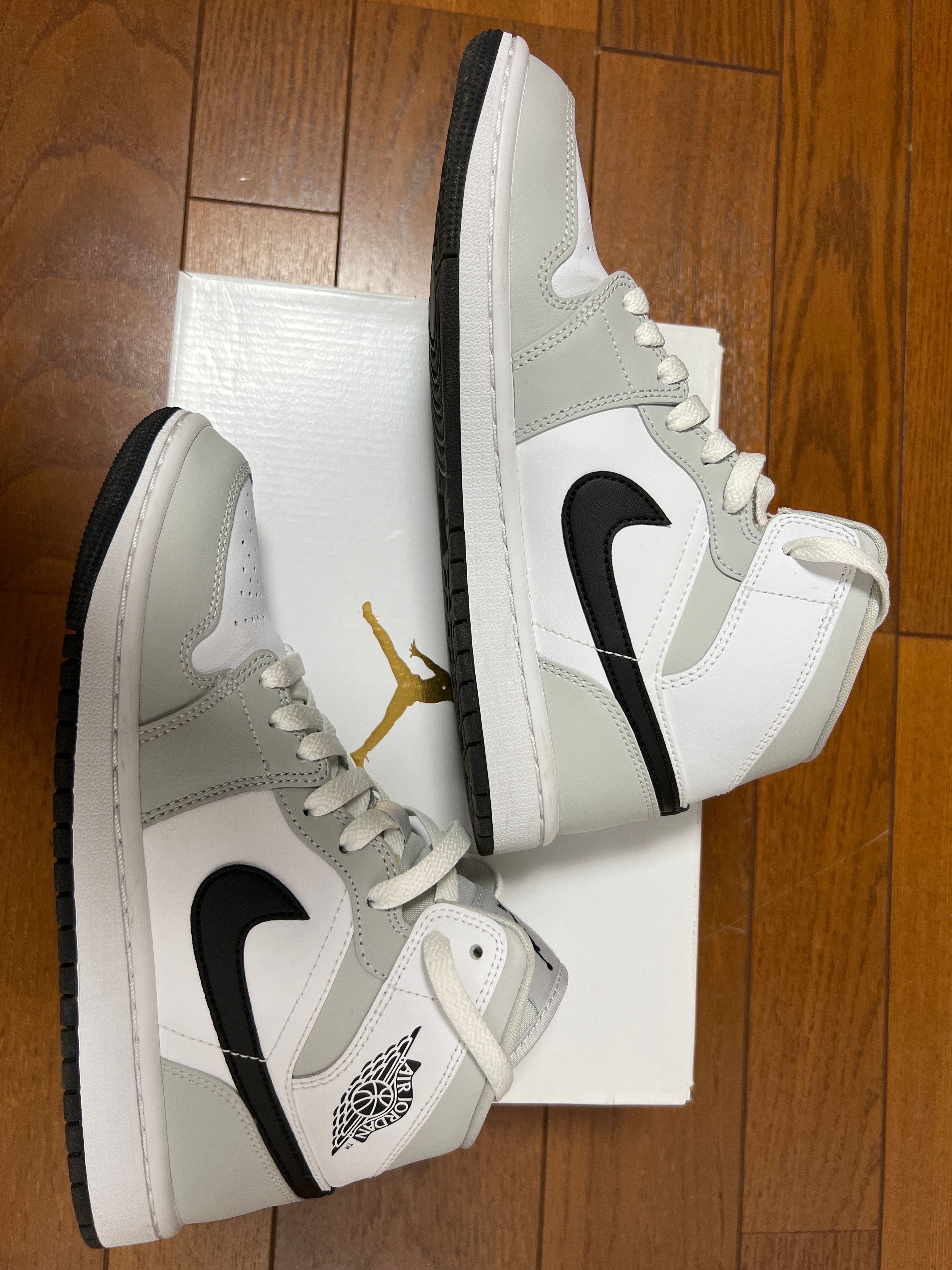 Nike Women's Air Jordan 1 Mid "Grey Fog/White/Black"