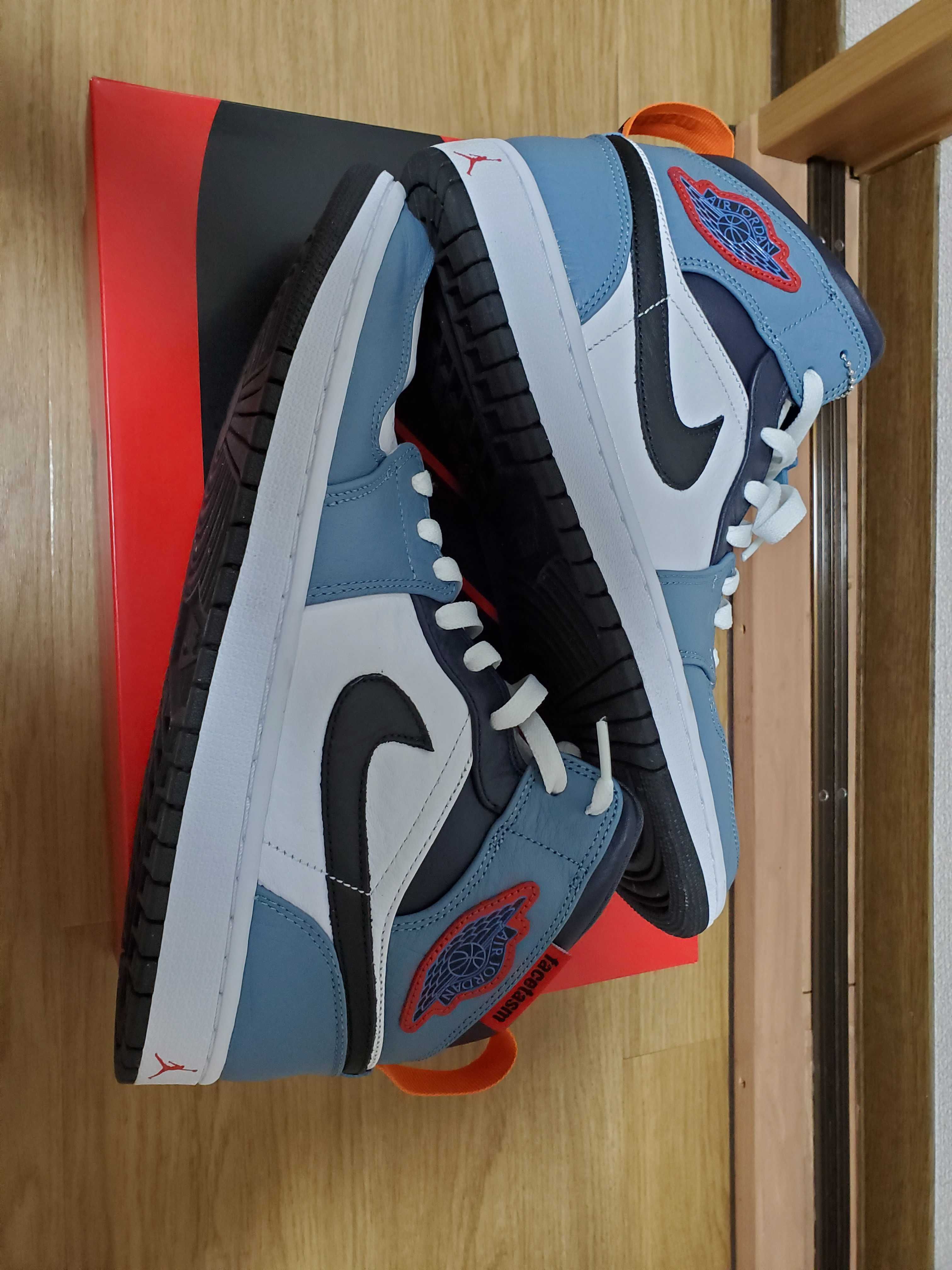 FACETASM × Nike Air Jordan 1 Mid "White/Navy"