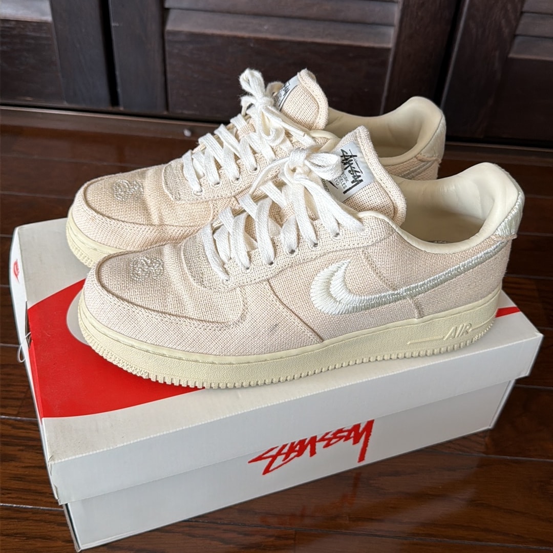 Stussy × Nike Air Force 1 Low "Fossil Stone"