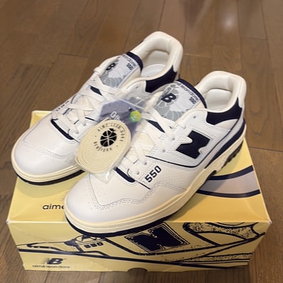 Aime Leon Dore × New Balance 550 "White Navy"