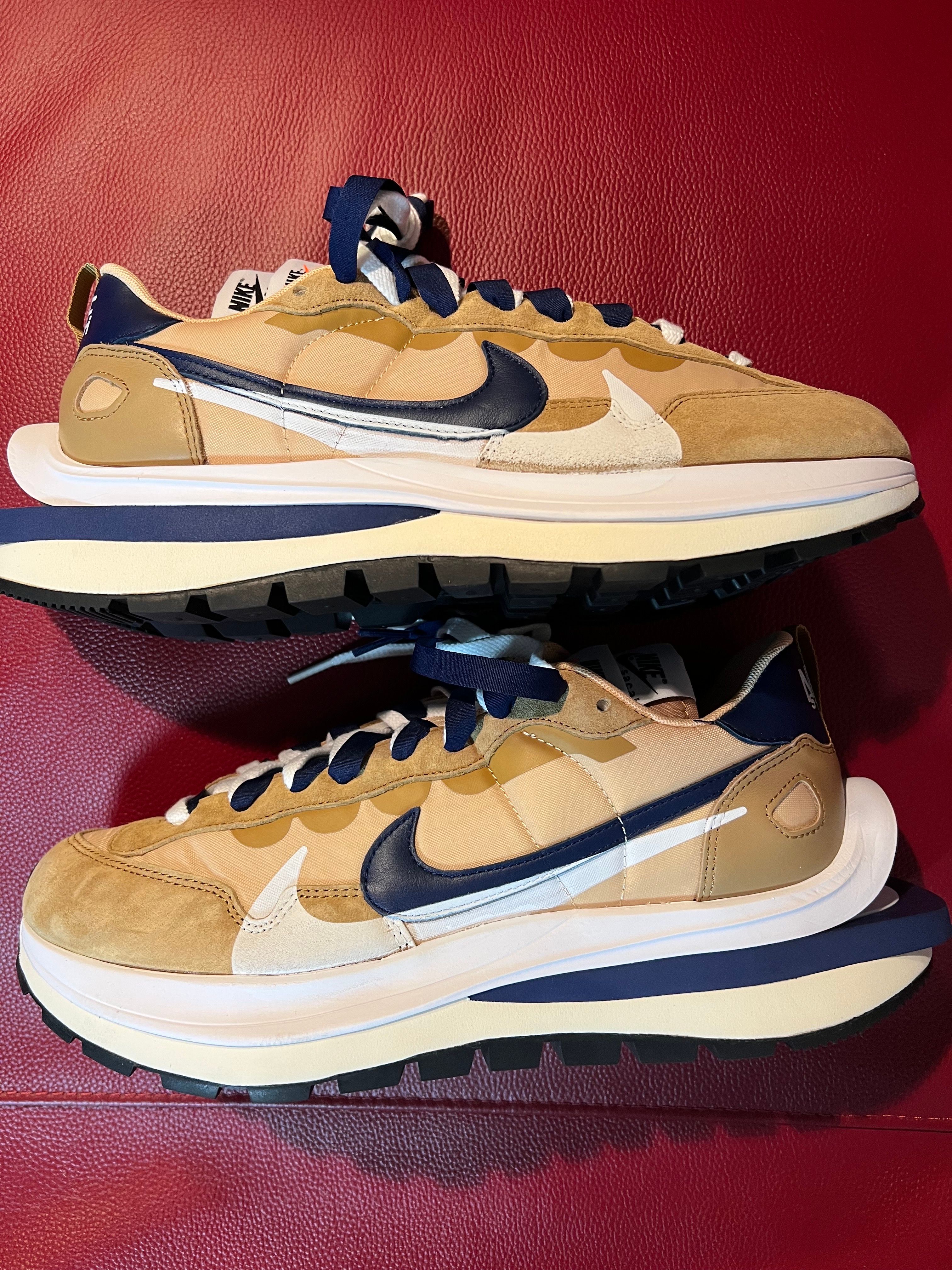 Sacai × Nike Vapor Waffle "Sesame And Blue Void"