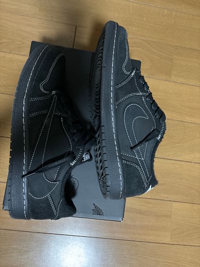 Travis Scott × Nike Air Jordan 1 Low OG SP "Black Phantom"