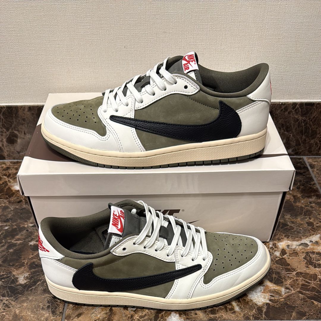 Travis Scott × Nike Air Jordan 1 Low OG SP "Reverse Olive"