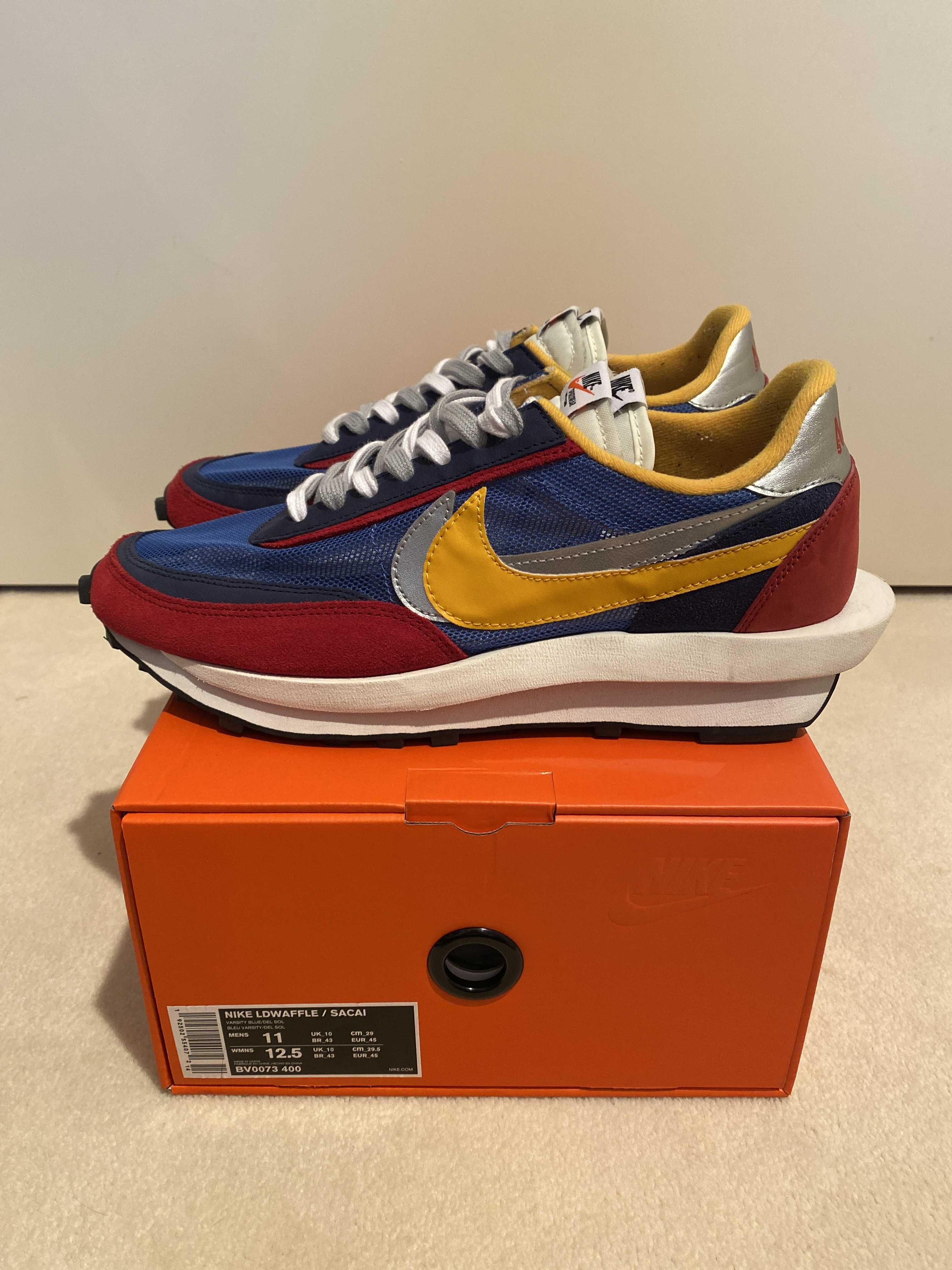 sacai × Nike LDV Waffle "Red/Blue"