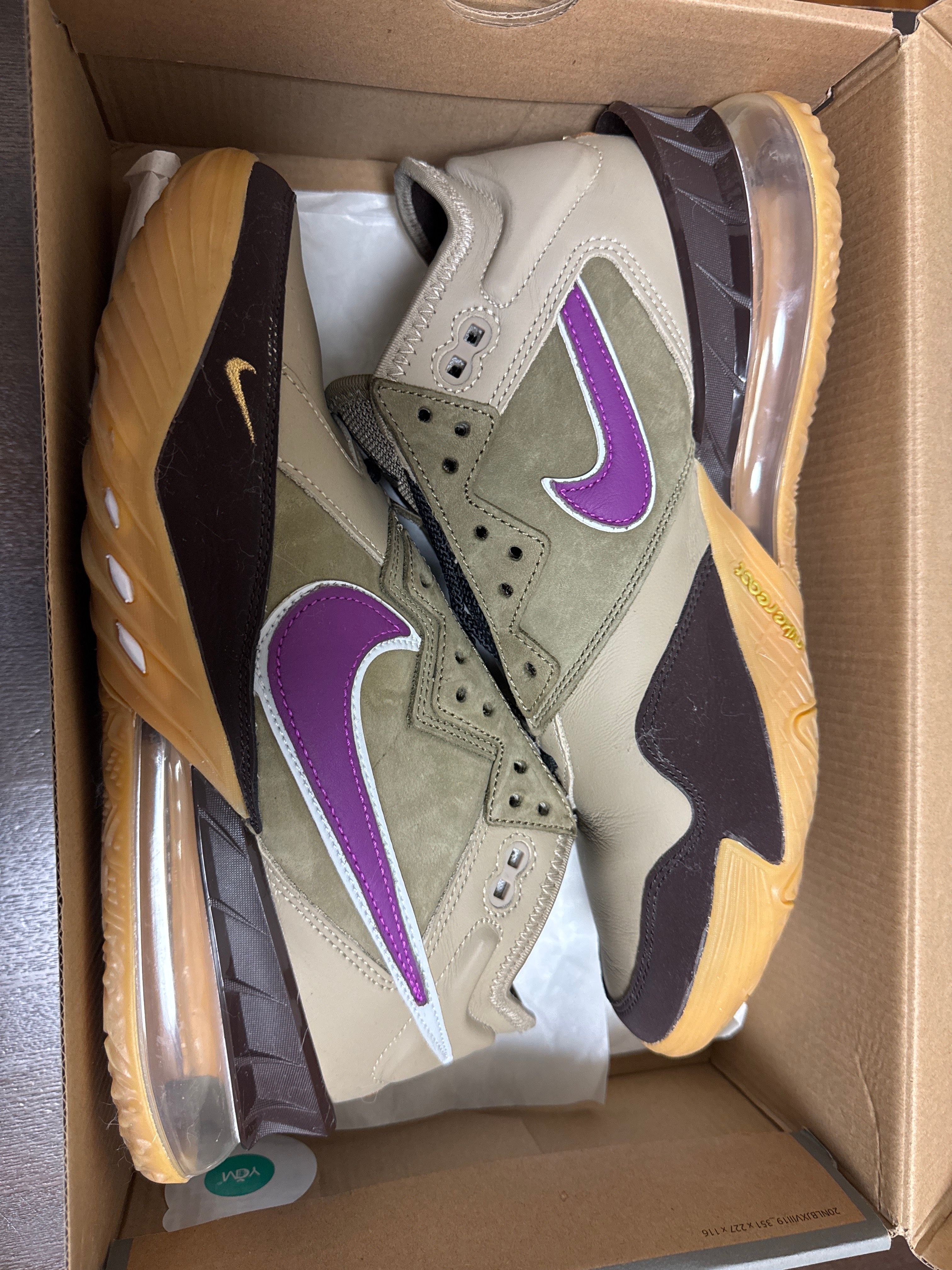 atmos × Nike LeBron 18 Low "Viotech"