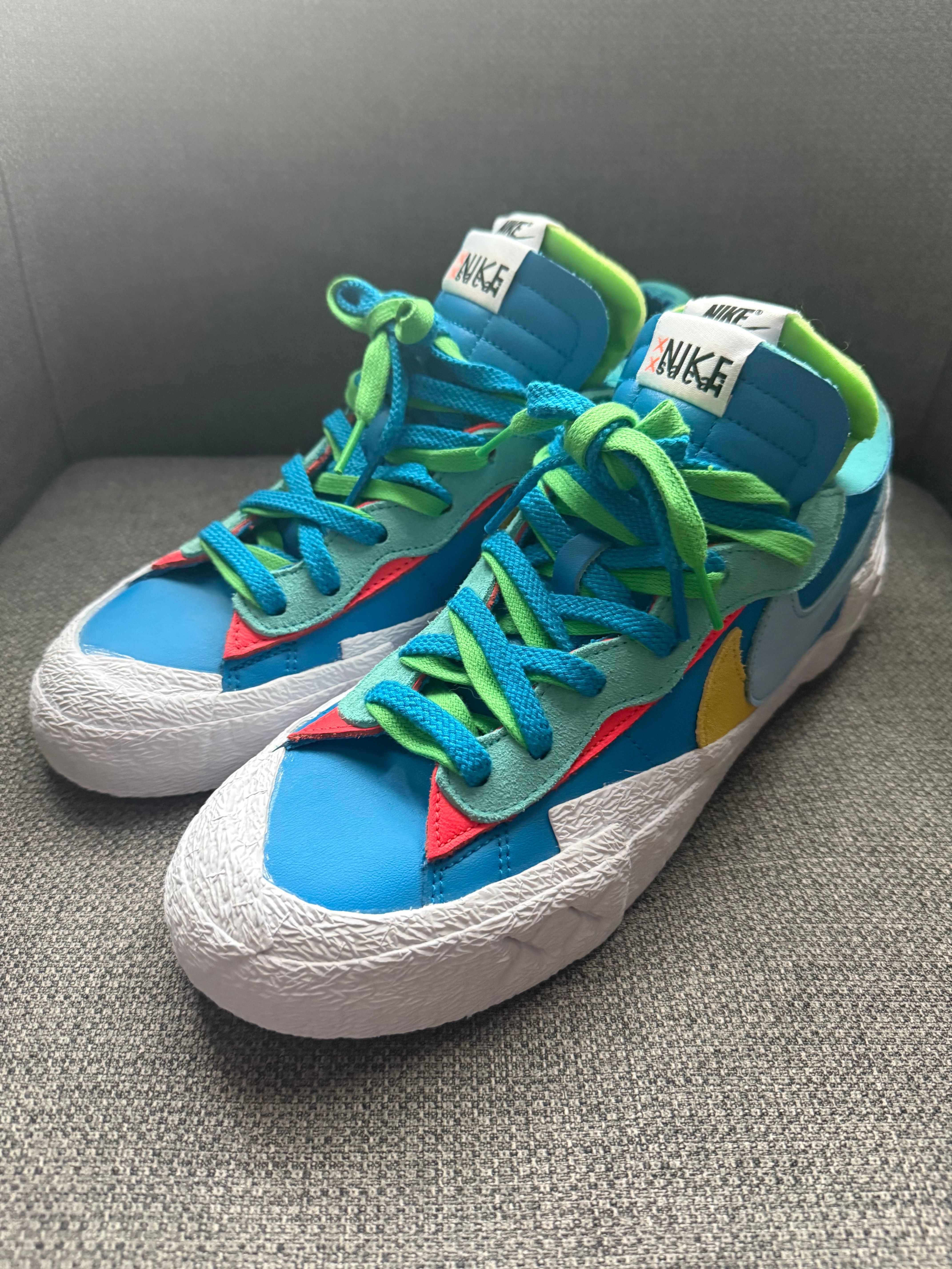KAWS × sacai × Nike Blazer Low "Neptune Blue"
