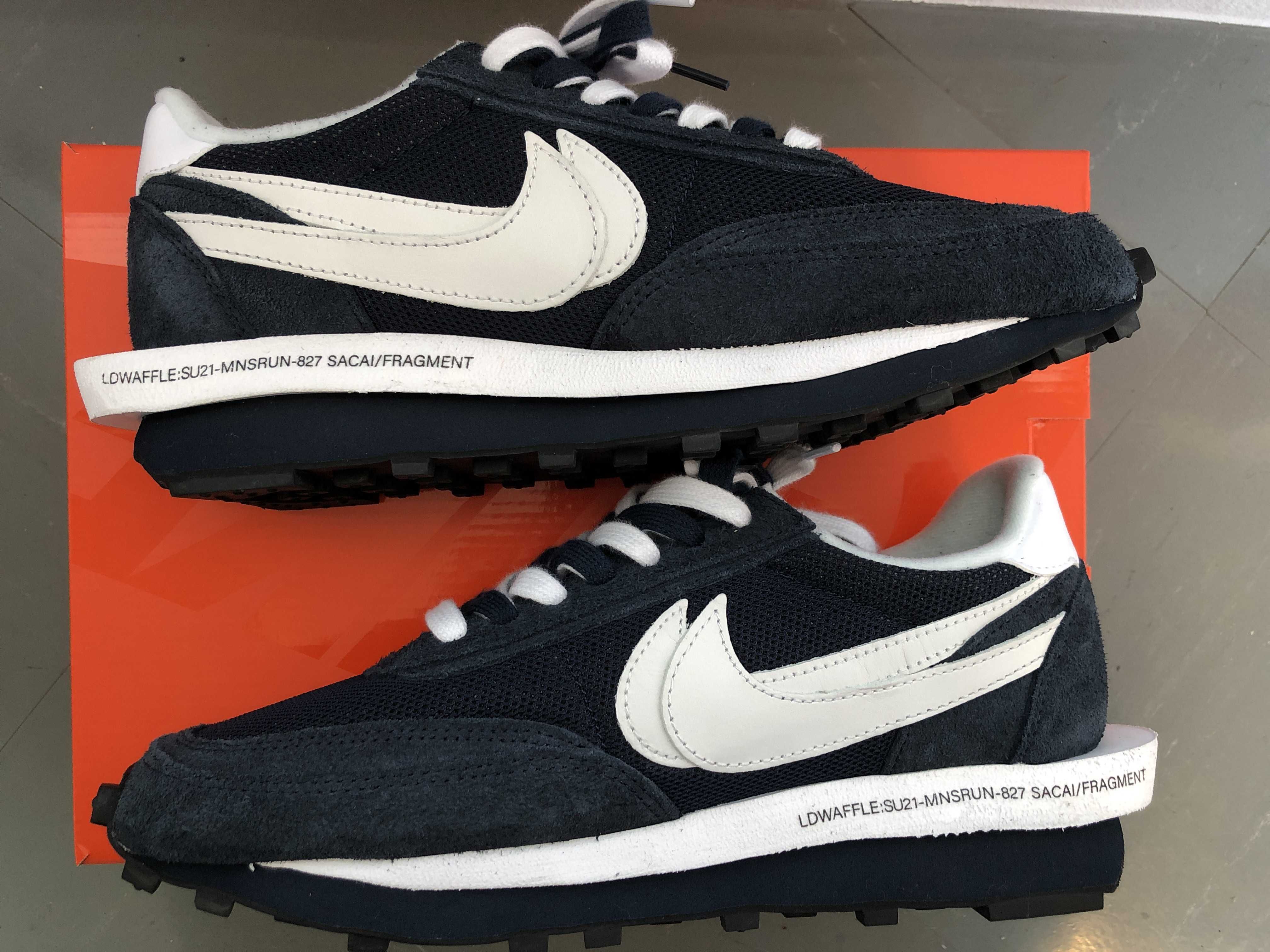 Fragment × sacai × Nike LD Waffle "Blackended Blue"