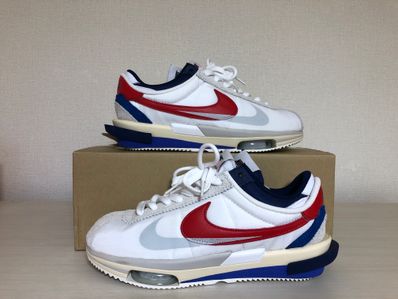 sacai × Nike Zoom Cortez "White and University Red"