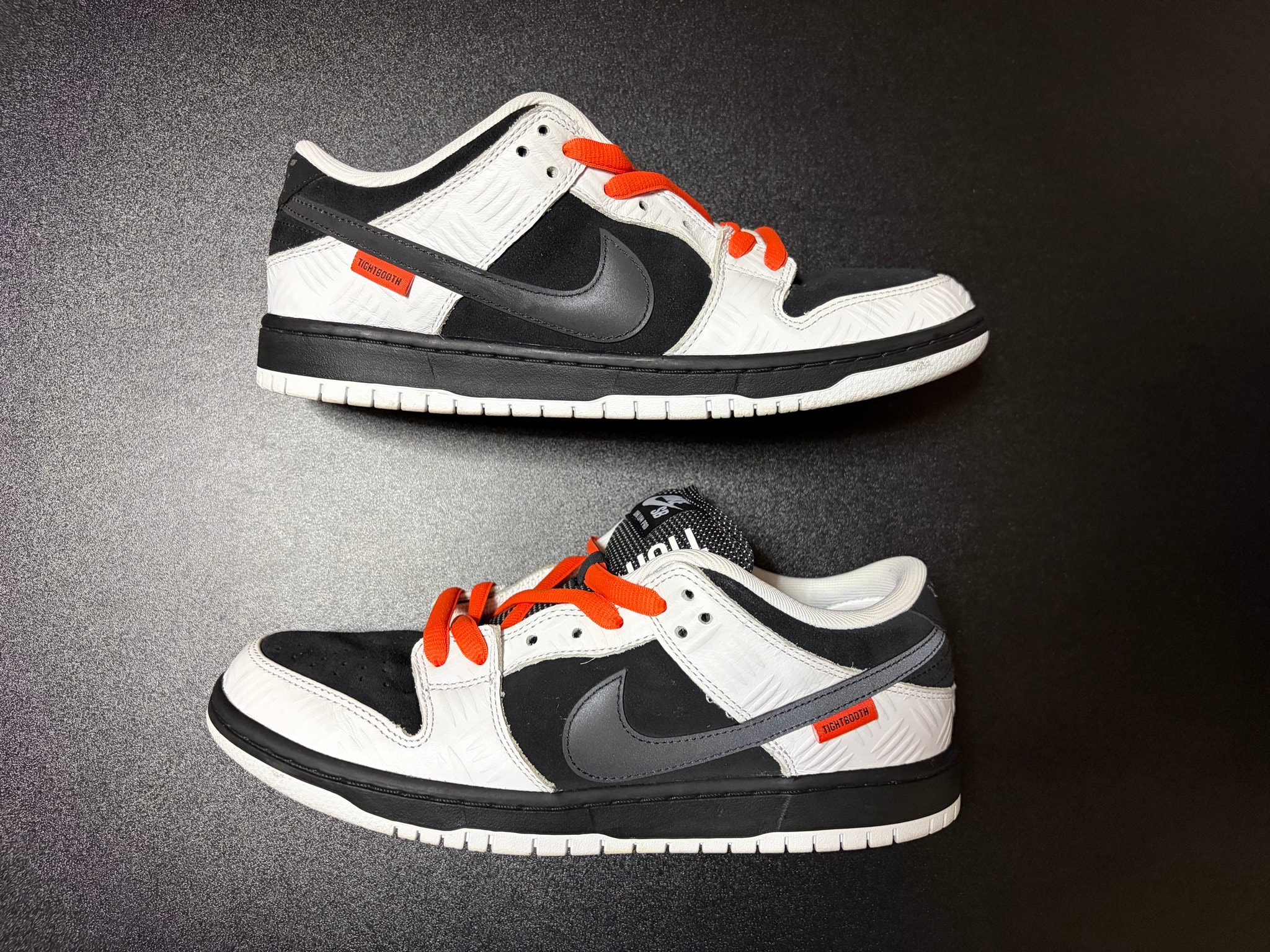 TIGHTBOOTH × Nike SB Dunk Low Pro QS "Black and White"