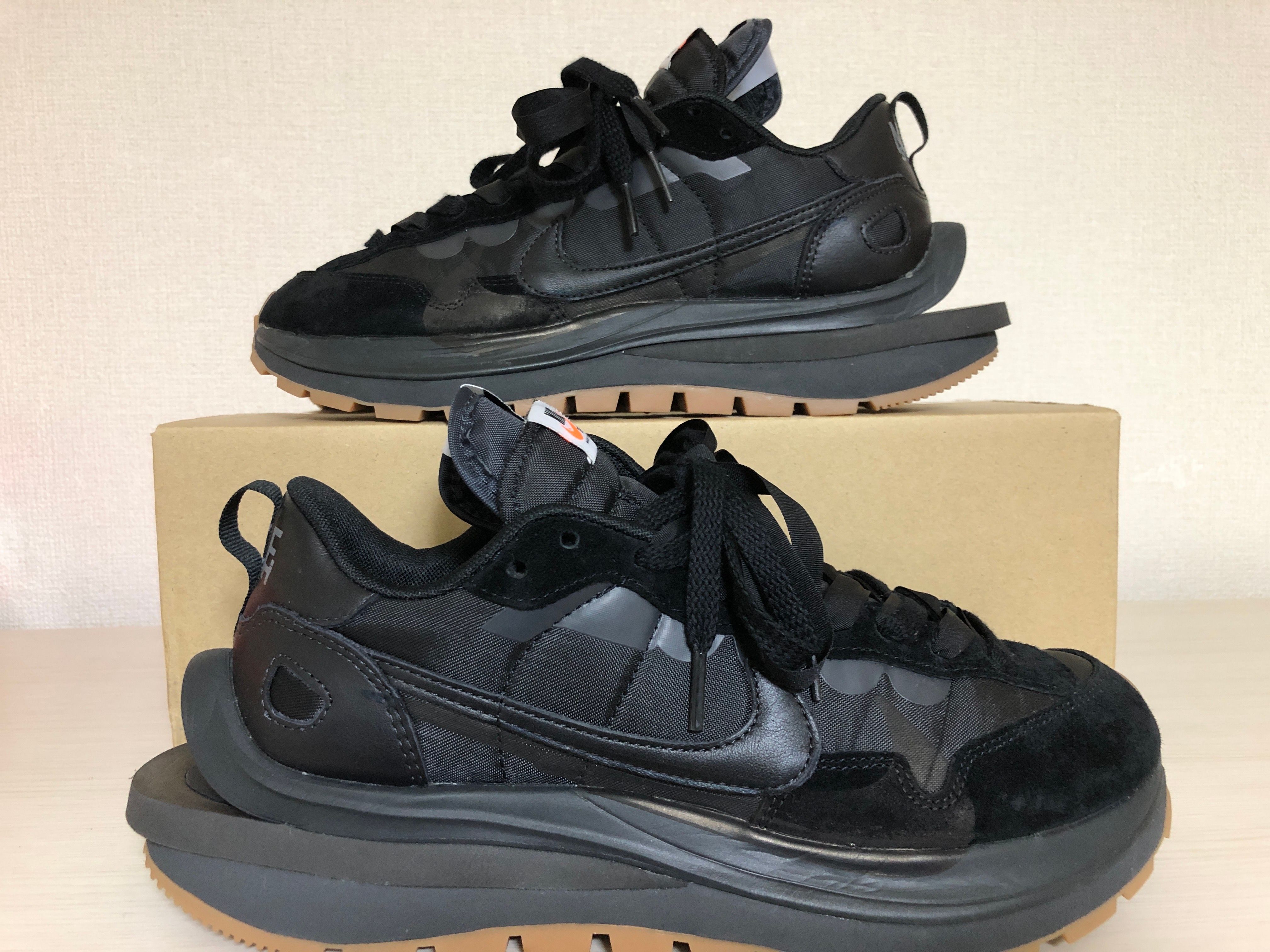 sacai × Nike VaporWaffle "Black Gum"