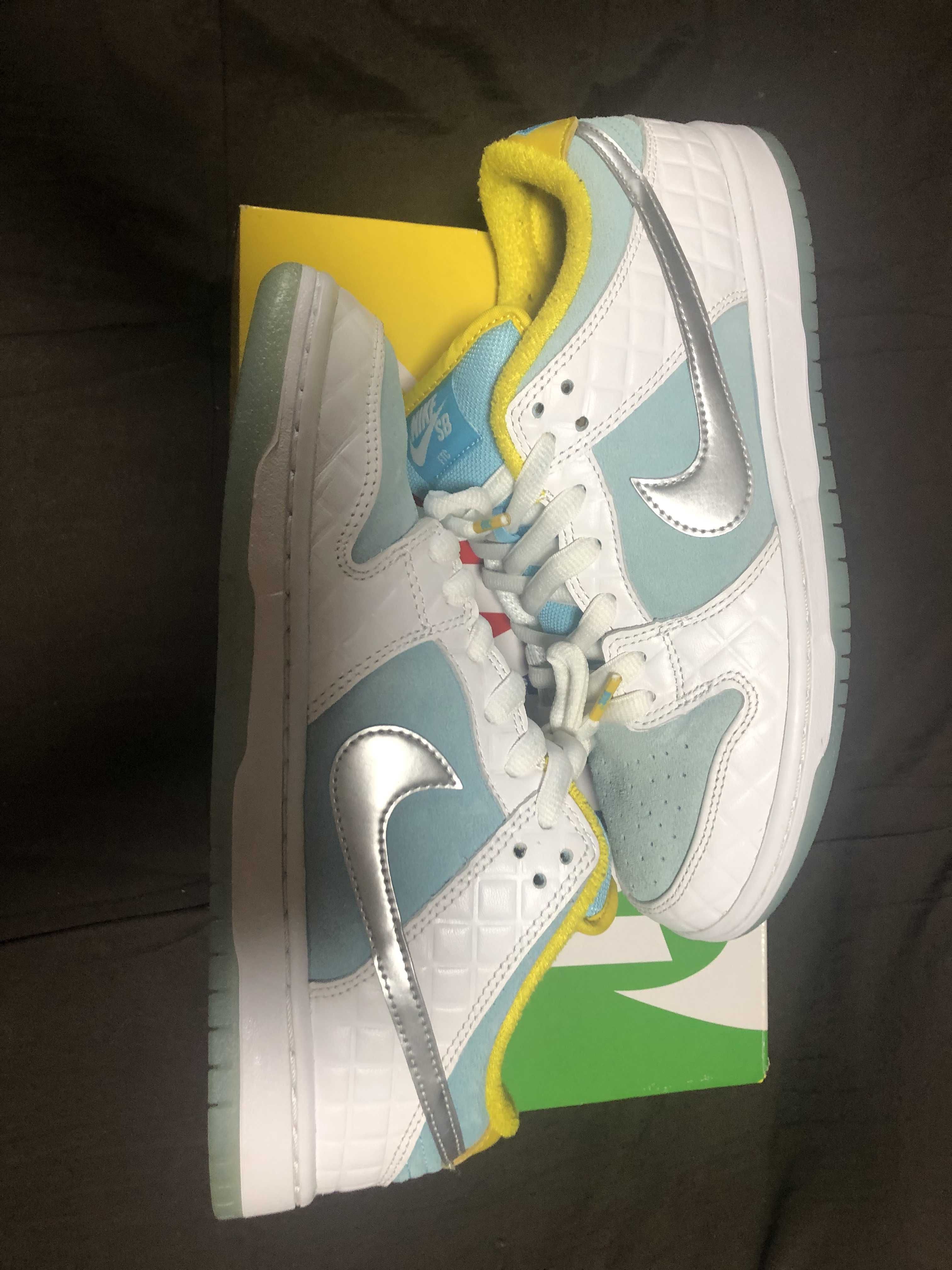 FTC × Nike SB Dunk Low "White/Blue"