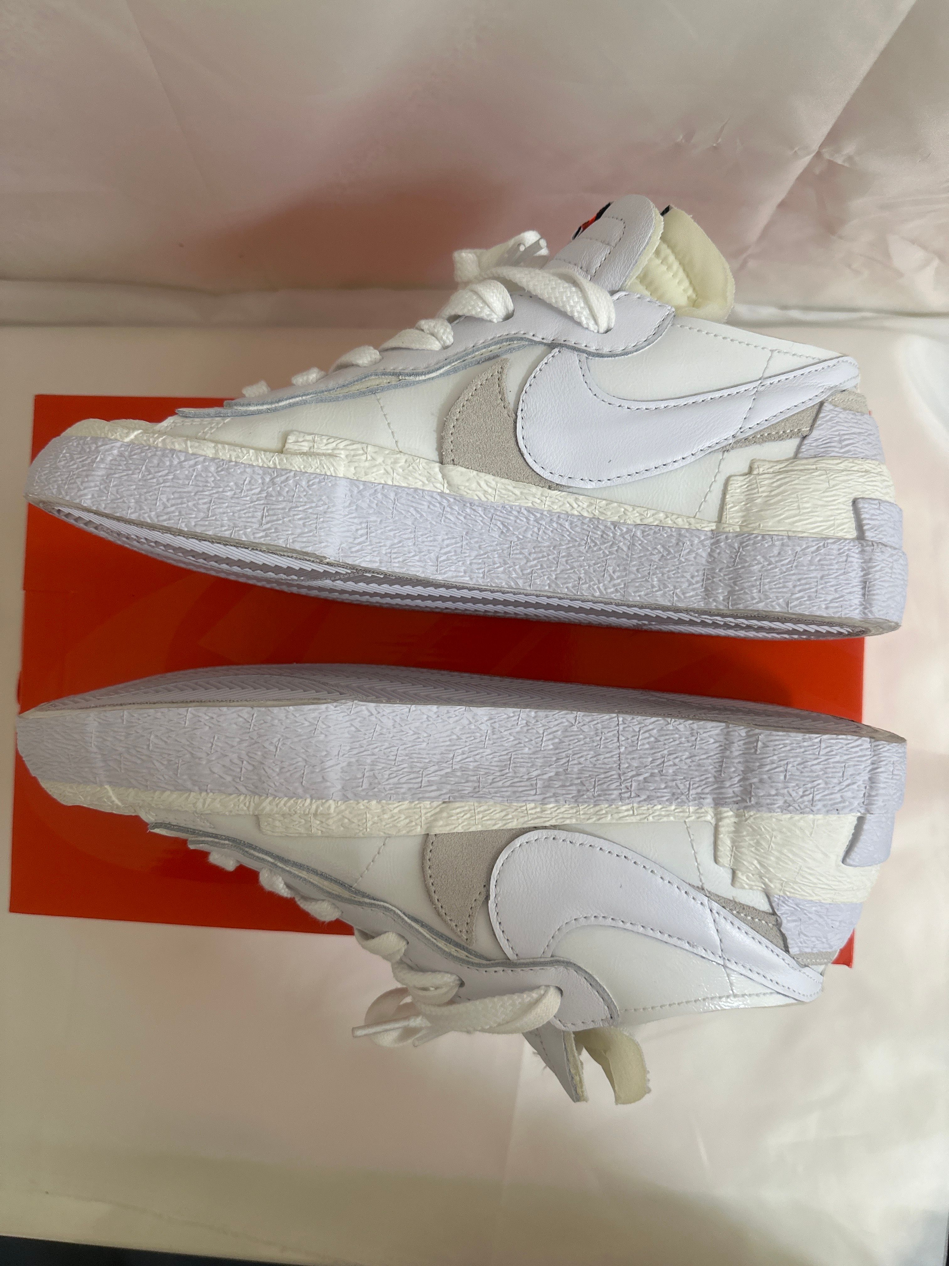 sacai × Nike Blazer Low "White Patent Leather"