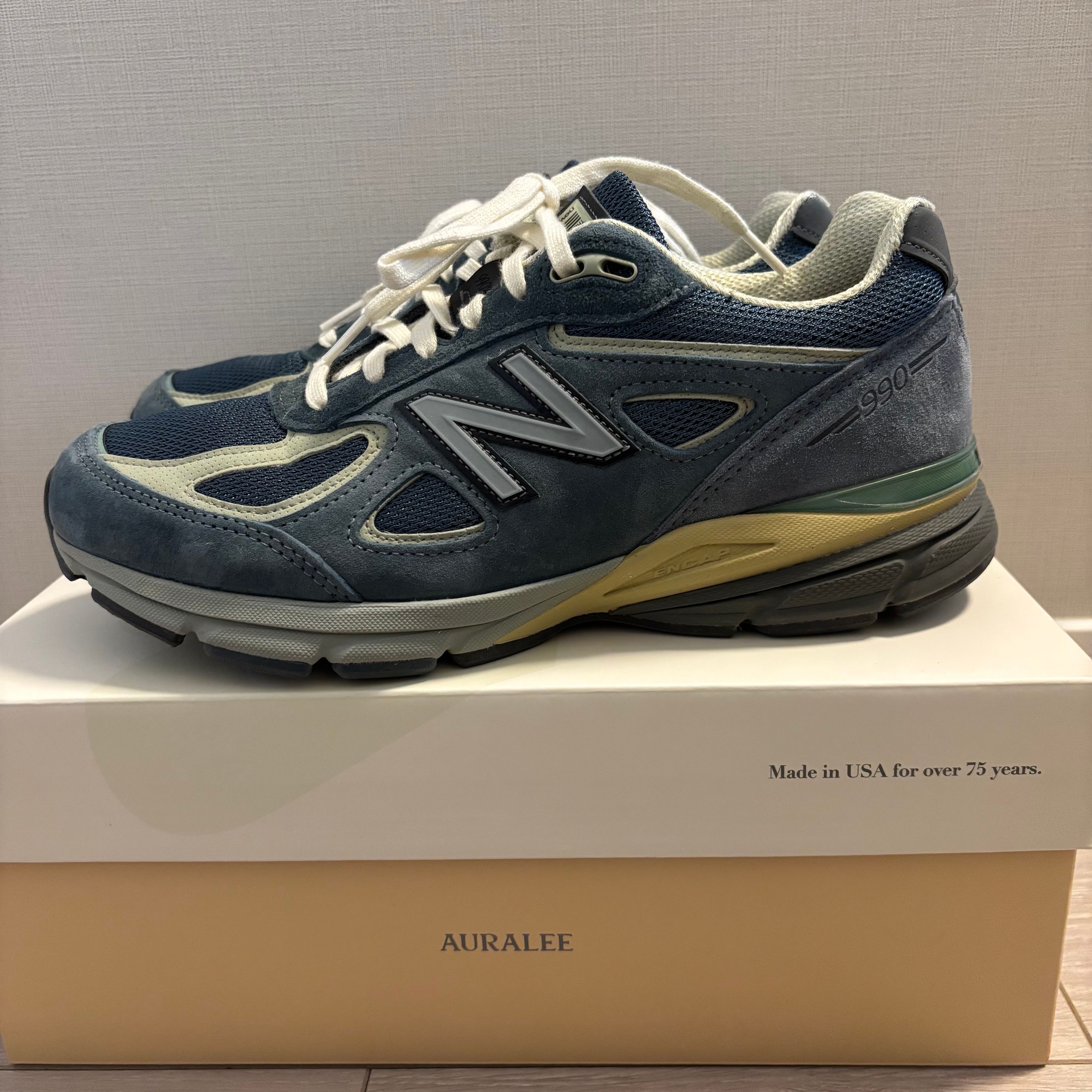 AURALEE × New Balance 990V4 "Dusty Blue"