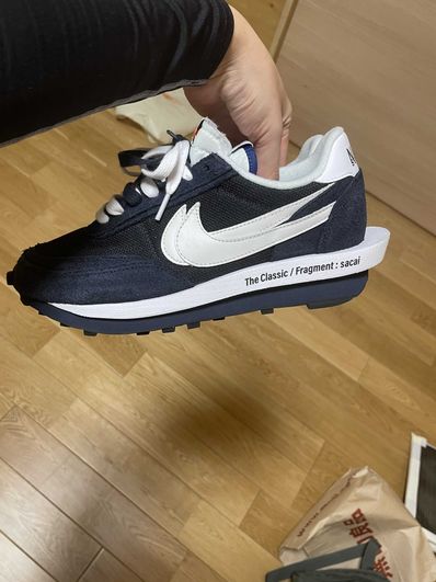 Fragment × sacai × Nike LD Waffle "Blackended Blue"
