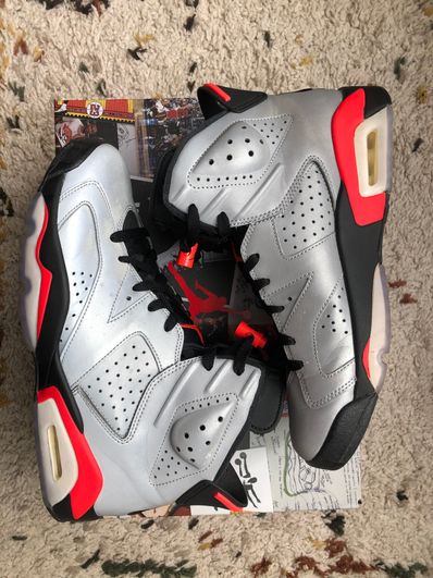 Air jordan 6 deals 3m reflective infrared