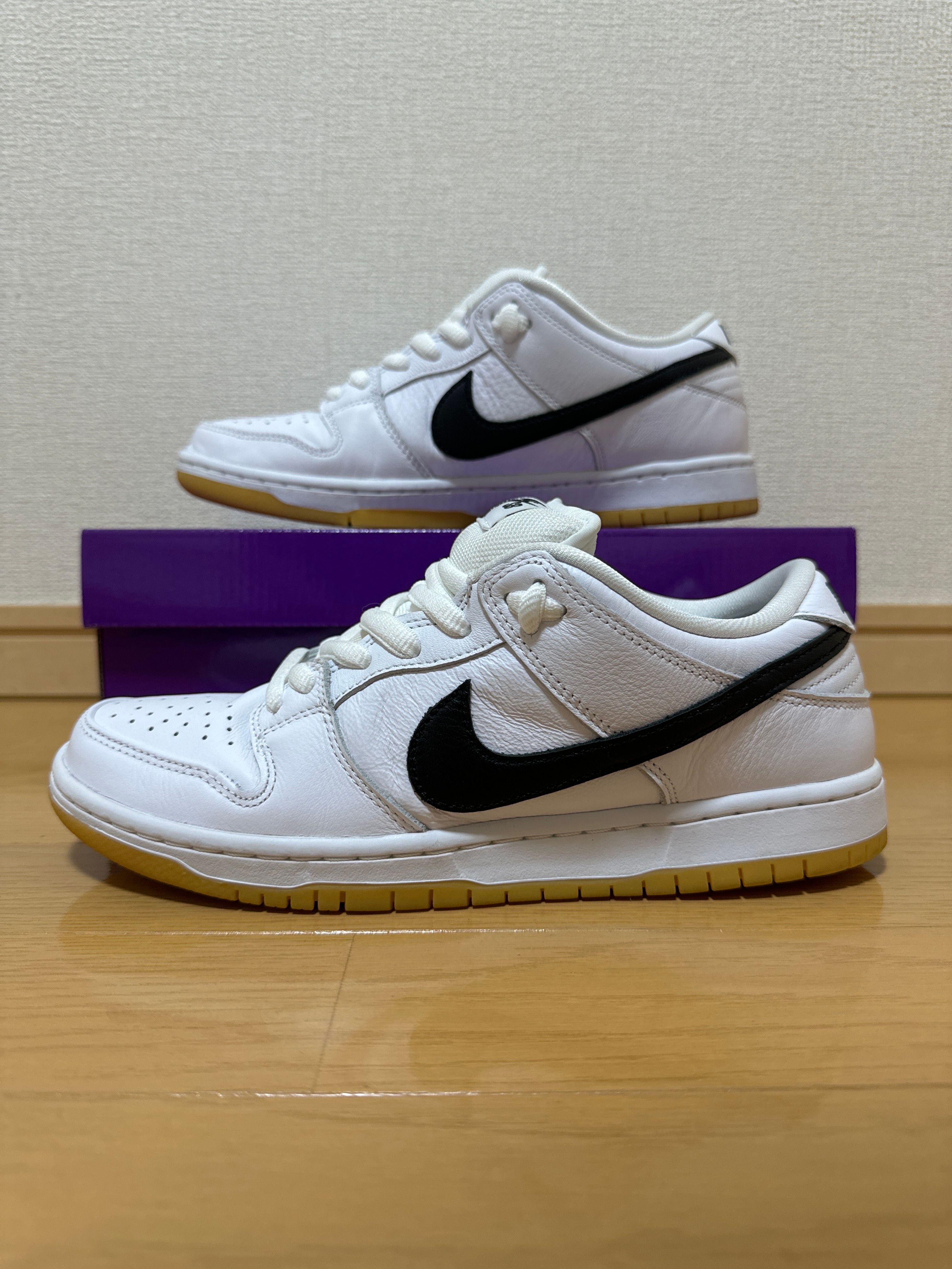 Nike SB Dunk Low Pro "White/Black-White-Gum Light Brown"