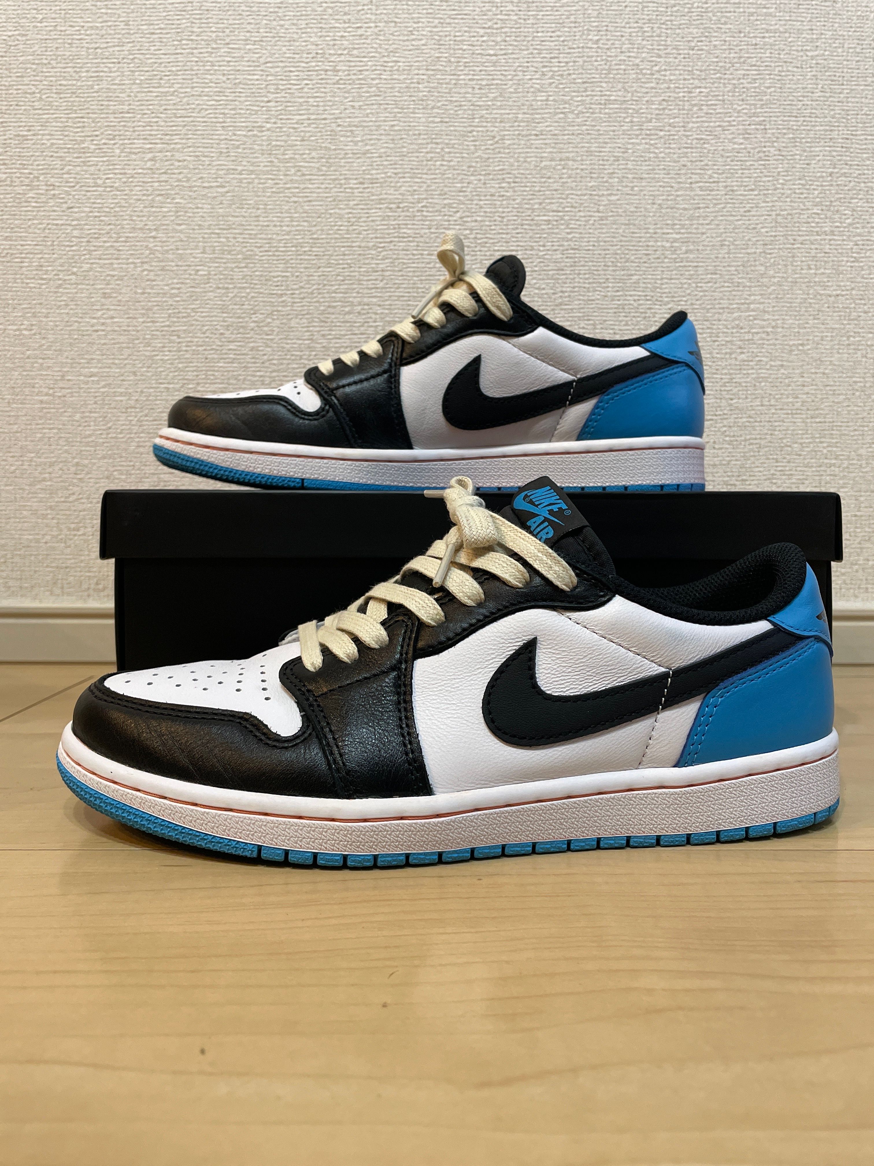 Nike Air Jordan 1 Low OG "Black and Dark Powder Blue/UNC"