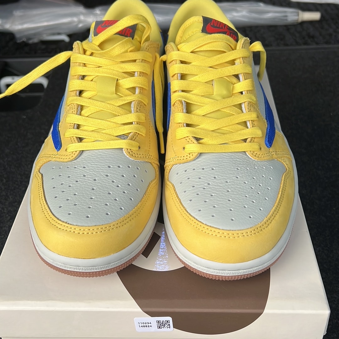 Travis Scott × Nike Women's Air Jordan 1 Retro Low OG "Canary"