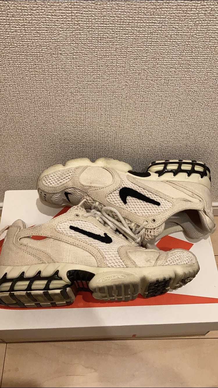 Stussy × Nike Air Zoom Spiridon CG 2 "Fossil/Black"