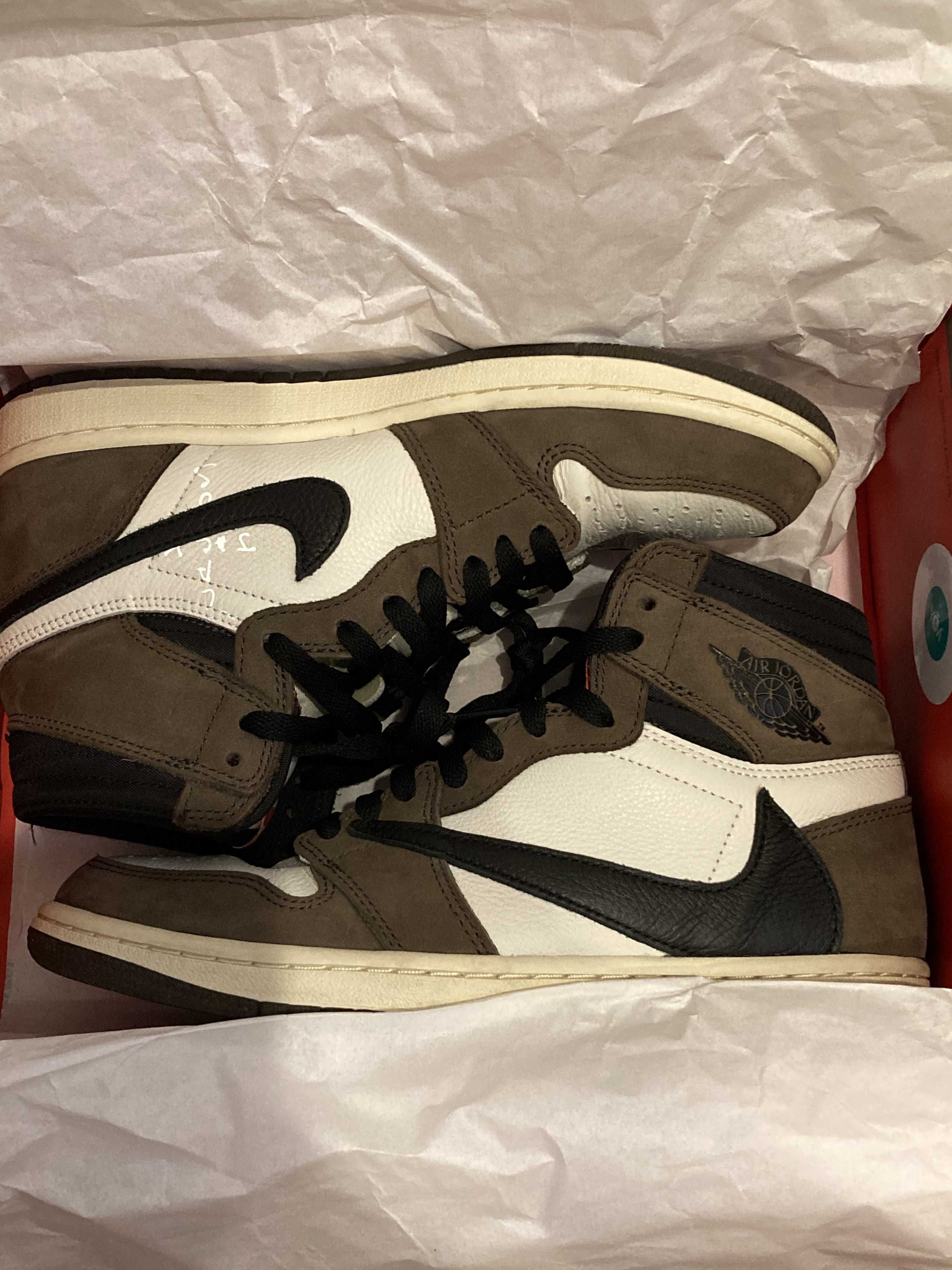 Travis Scott × Nike Air Jordan 1 Retro High OG TS SP "Sail/Dark Mocha"