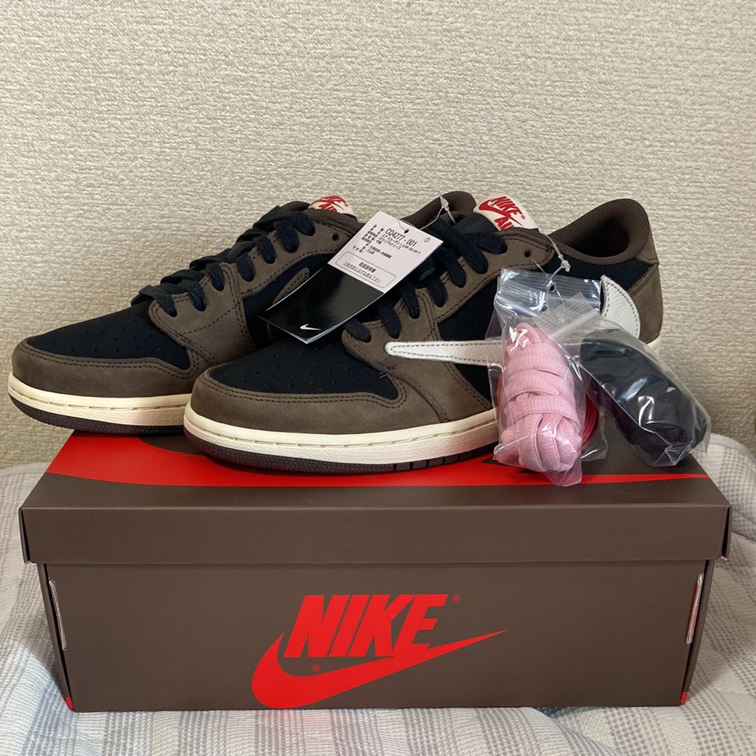 Travis Scott × Nike Air Jordan 1 Low OG SP-T  "Black/Dark Mocha"