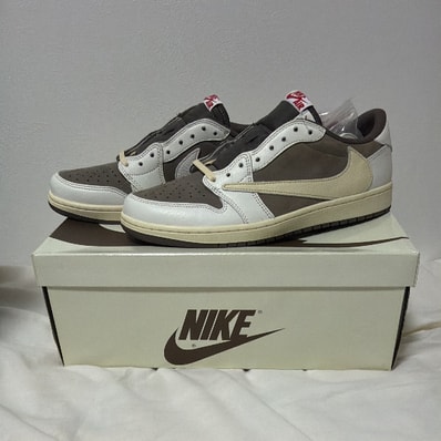 Travis Scott × Nike Air Jordan 1 Low OG SP "Reverse Mocha/Sail and Ridgerock"