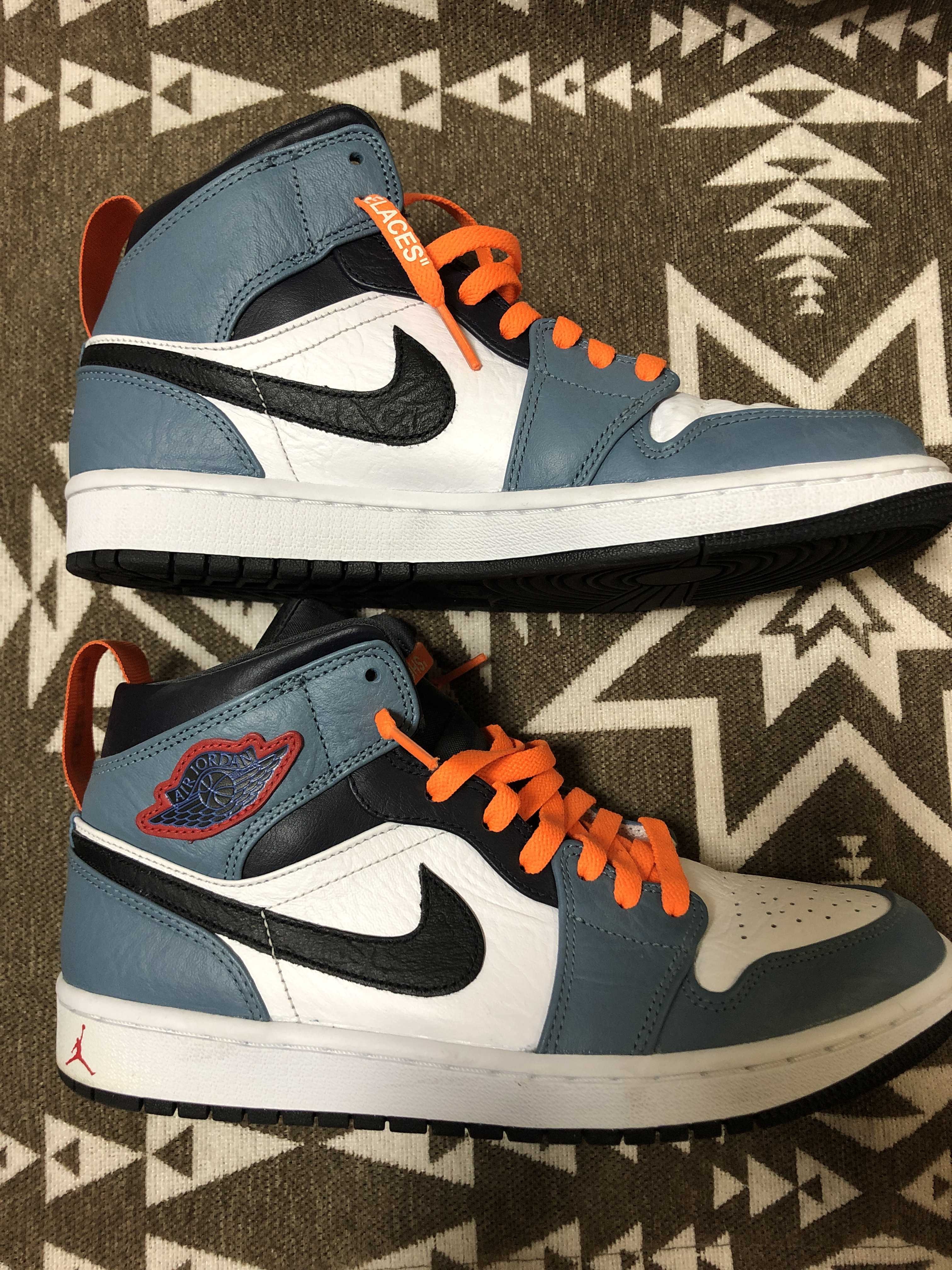 FACETASM × Nike Air Jordan 1 Mid "White/Navy"