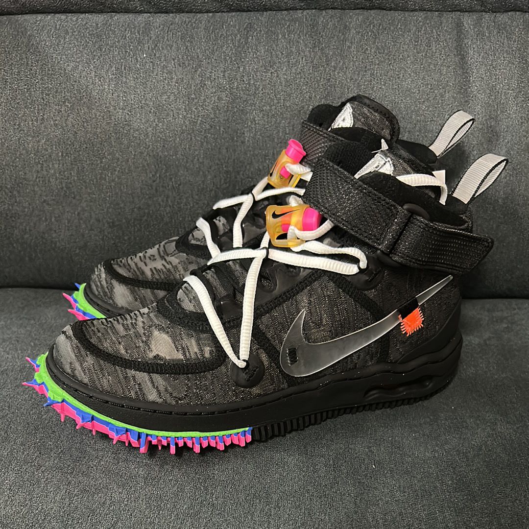 Off-White × Nike Air Force 1 Mid "Black"