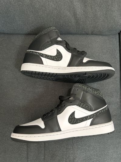 Nike Air Jordan 1 Mid "Panda Elephant/Safari"