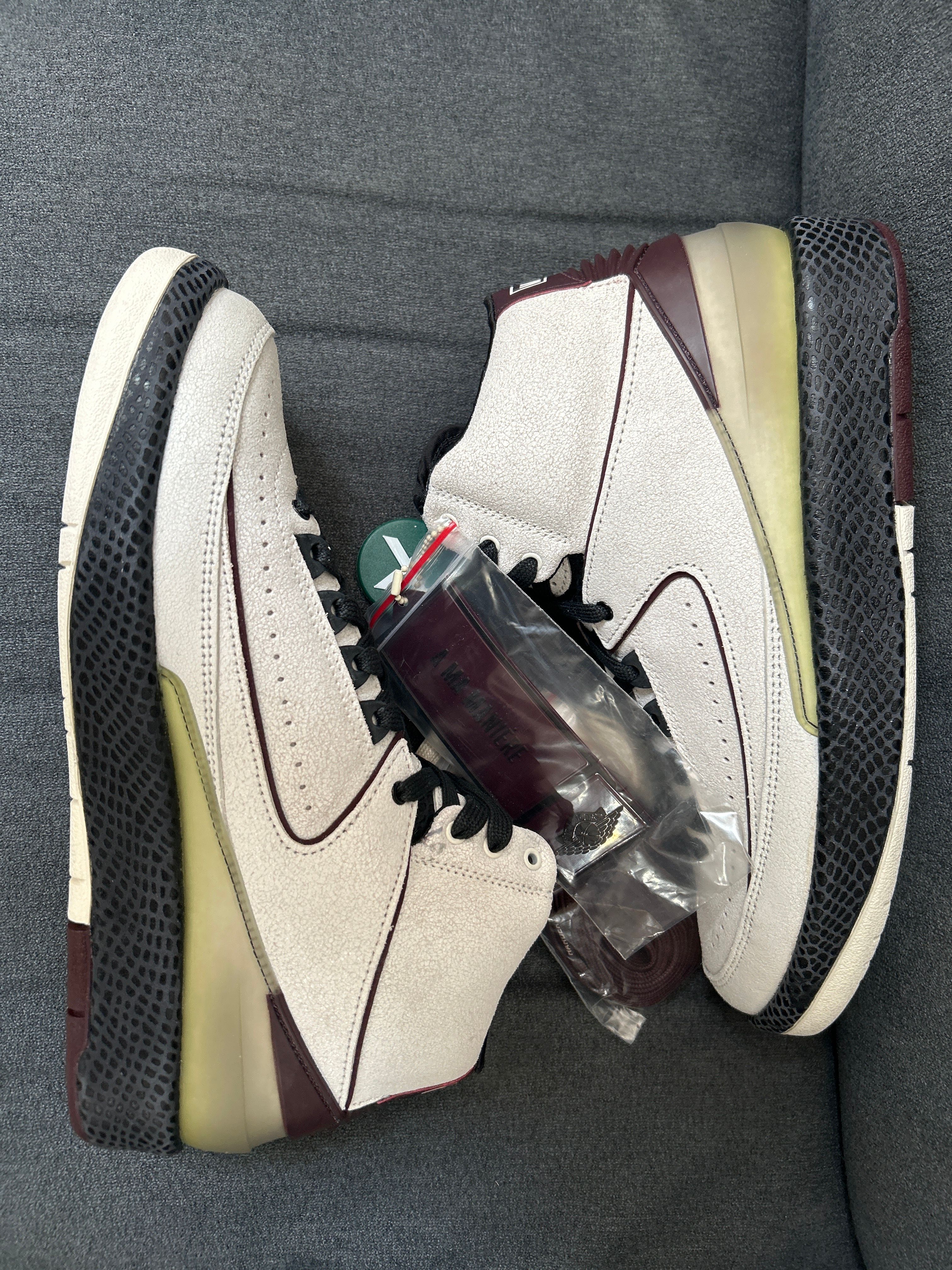 A Ma Maniere × Nike Air Jordan 2 "Airness/Sail and Burgundy"
