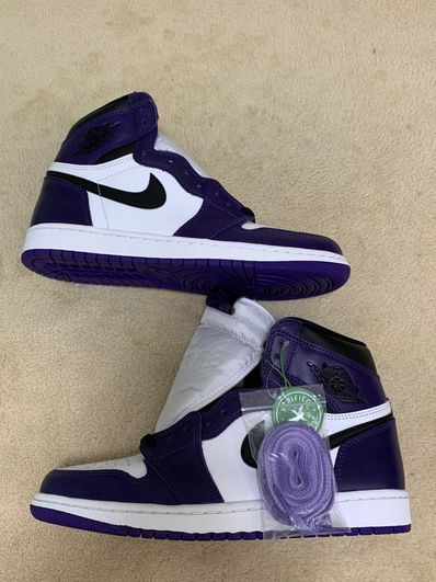 Nike Air Jordan 1 Retro High OG "Court Purple White/Black" (2020)