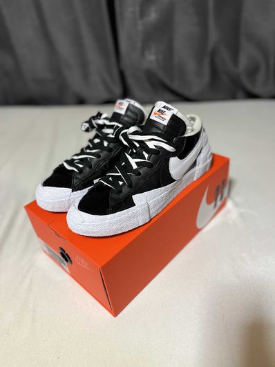 sacai × Nike Blazer Low "Black Patent Leather"
