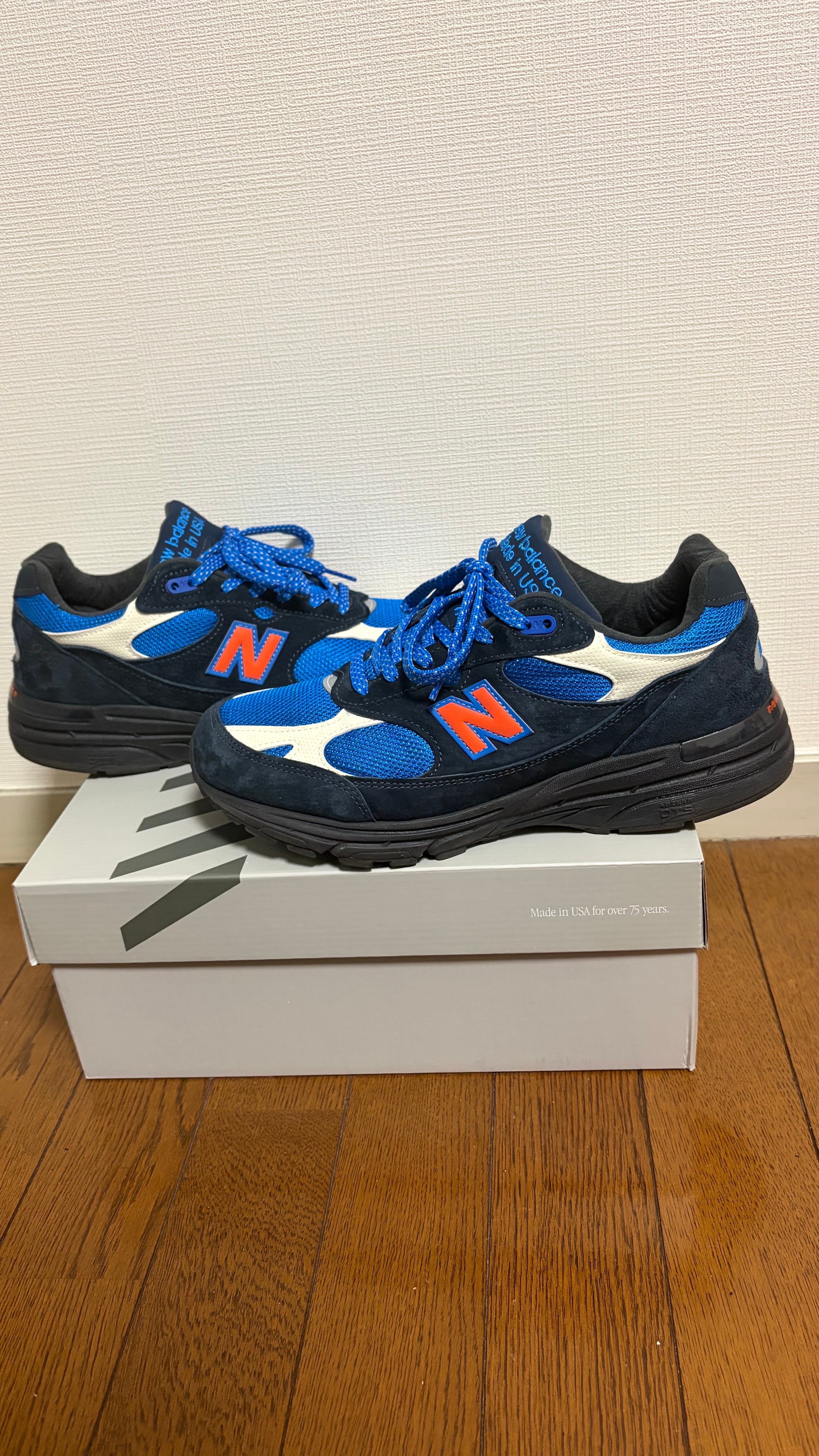KITH × New Balance 993 Madison Square Garden "Navy/Princess Blue"
