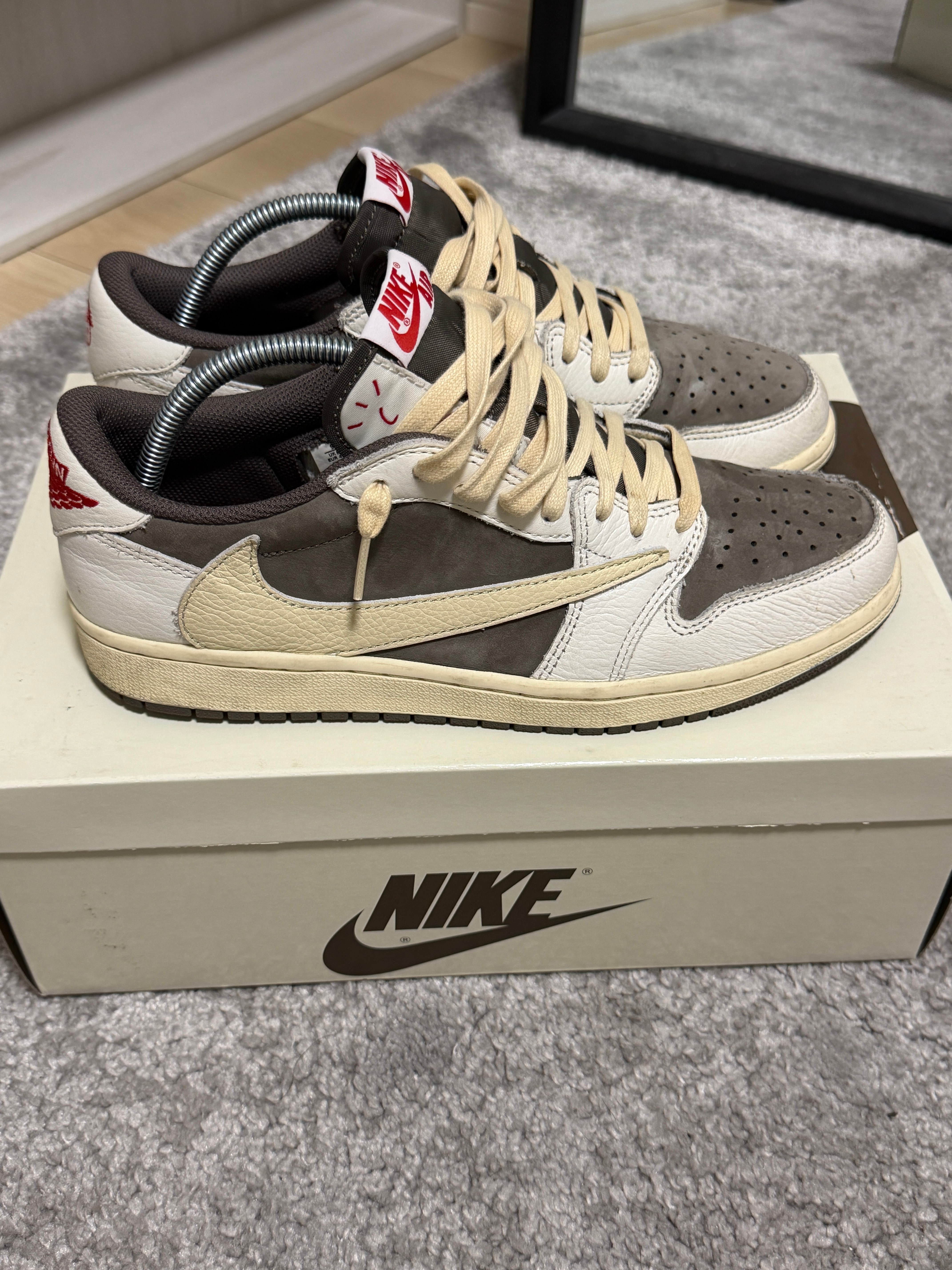 Travis Scott × Nike Air Jordan 1 Low OG SP "Reverse Mocha/Sail and Ridgerock"