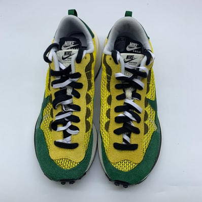sacai × Nike Vapor Waffle "Tour Yellow/Stadium Green-Sail"
