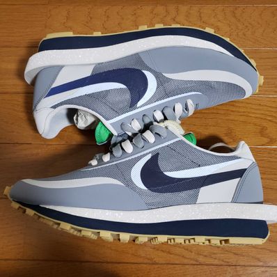 CLOT × Sacai × Nike LD Waffle "Grey Obsidian/Cool Grey"