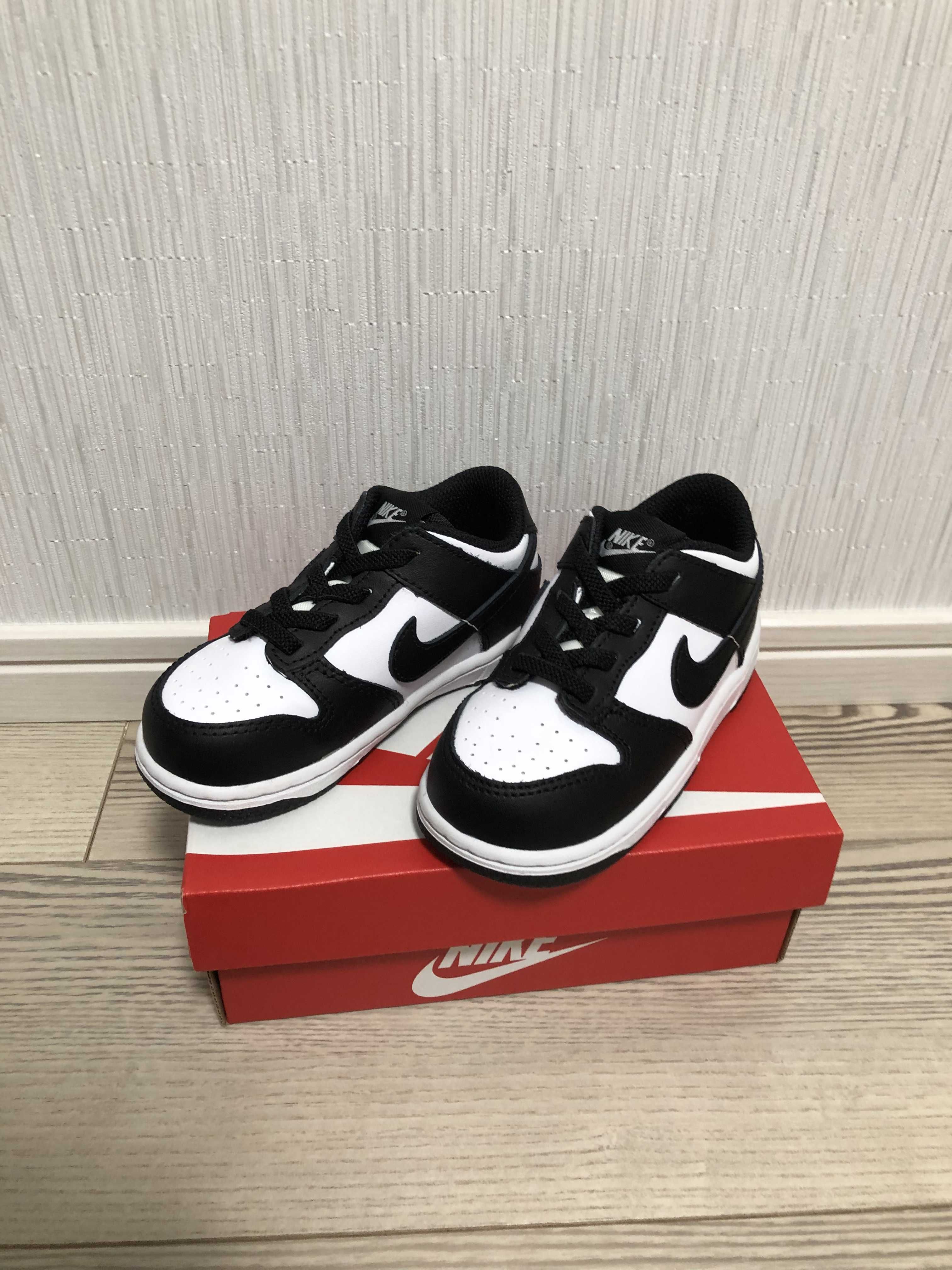 Nike TD Dunk Low "White/Black"