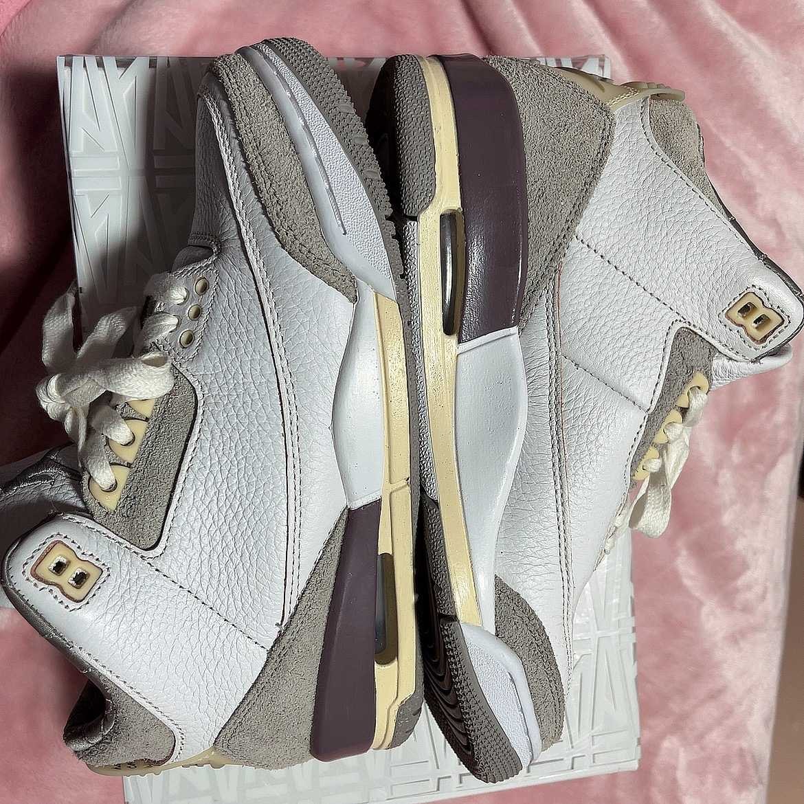 A Ma Maniere × Nike Women's Air Jordan 3 Retro SP "White/Medium Grey Violet Ore"