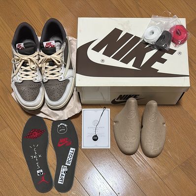 Travis Scott × Nike Air Jordan 1 Low OG SP "Reverse Mocha/Sail and Ridgerock"