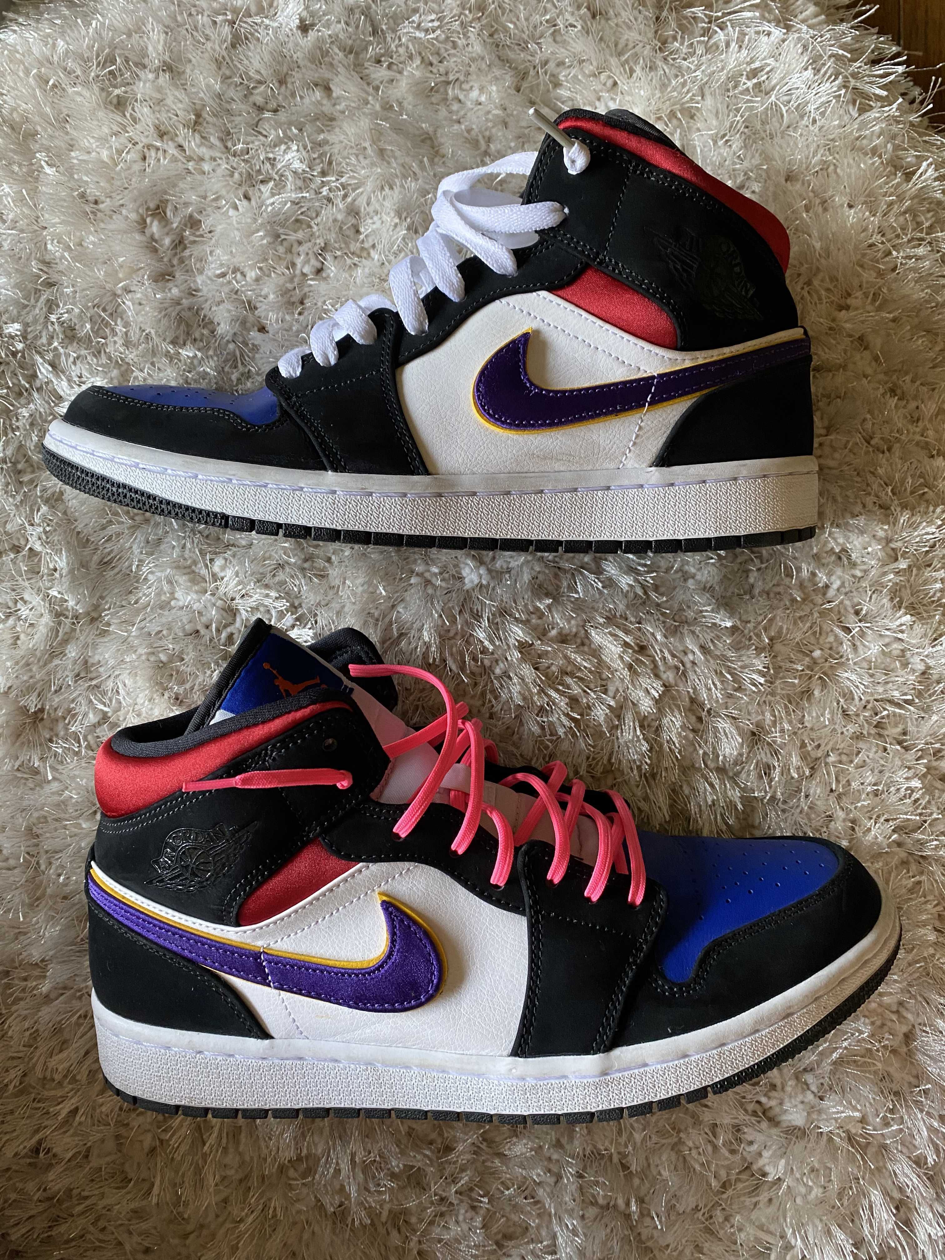 NIKE AIR JORDAN 1 MID "LAKERS TOP 3"