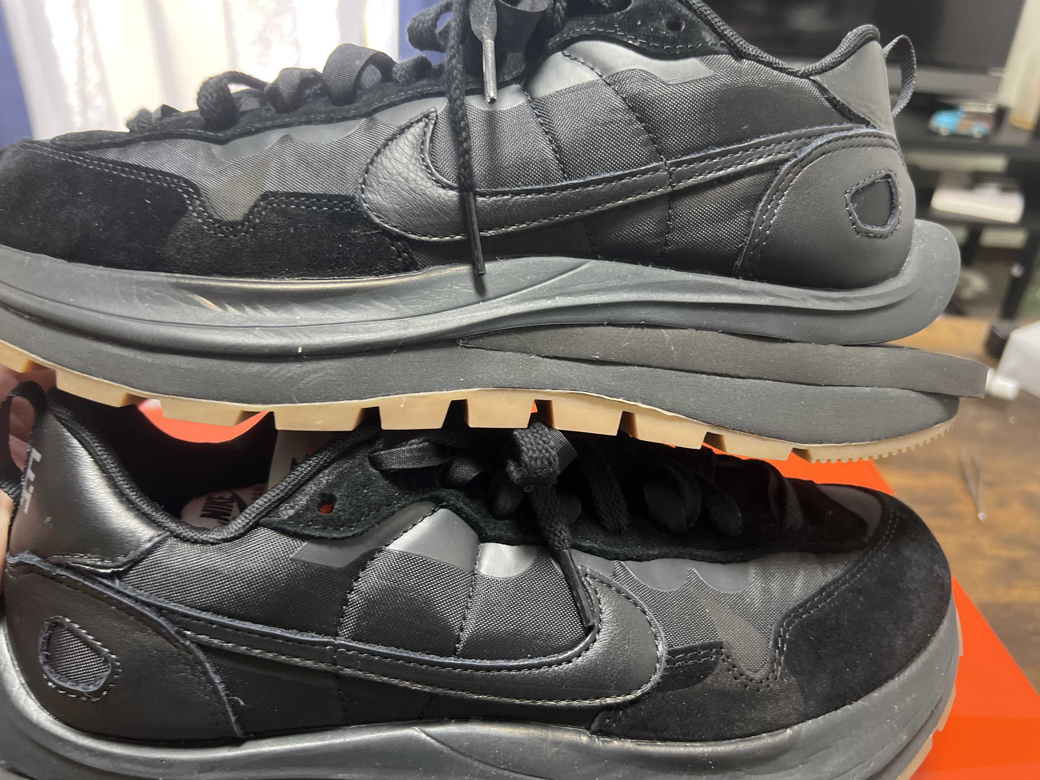 sacai × Nike VaporWaffle "Black Gum"