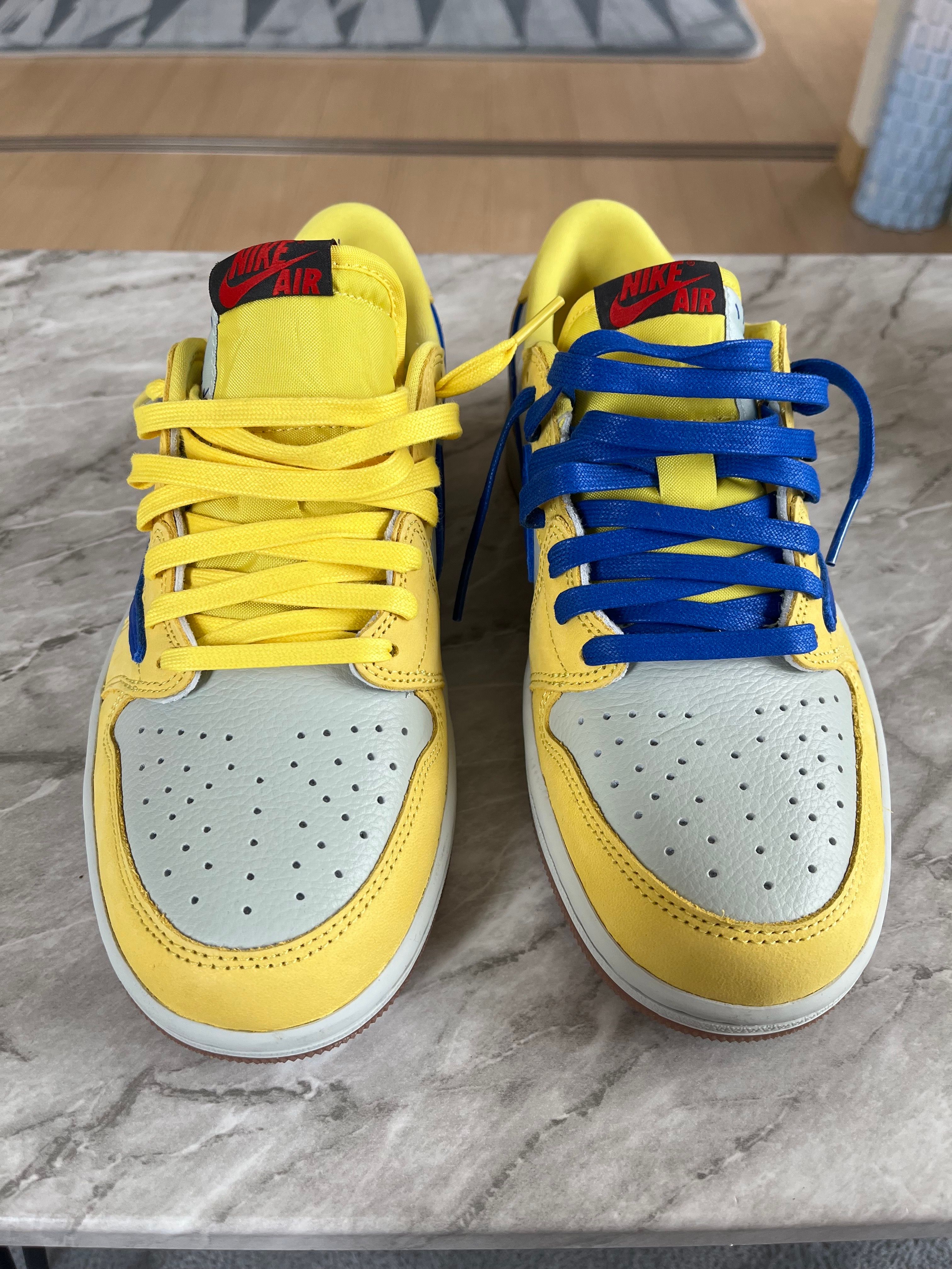 Travis Scott × Nike Women's Air Jordan 1 Retro Low OG "Canary"