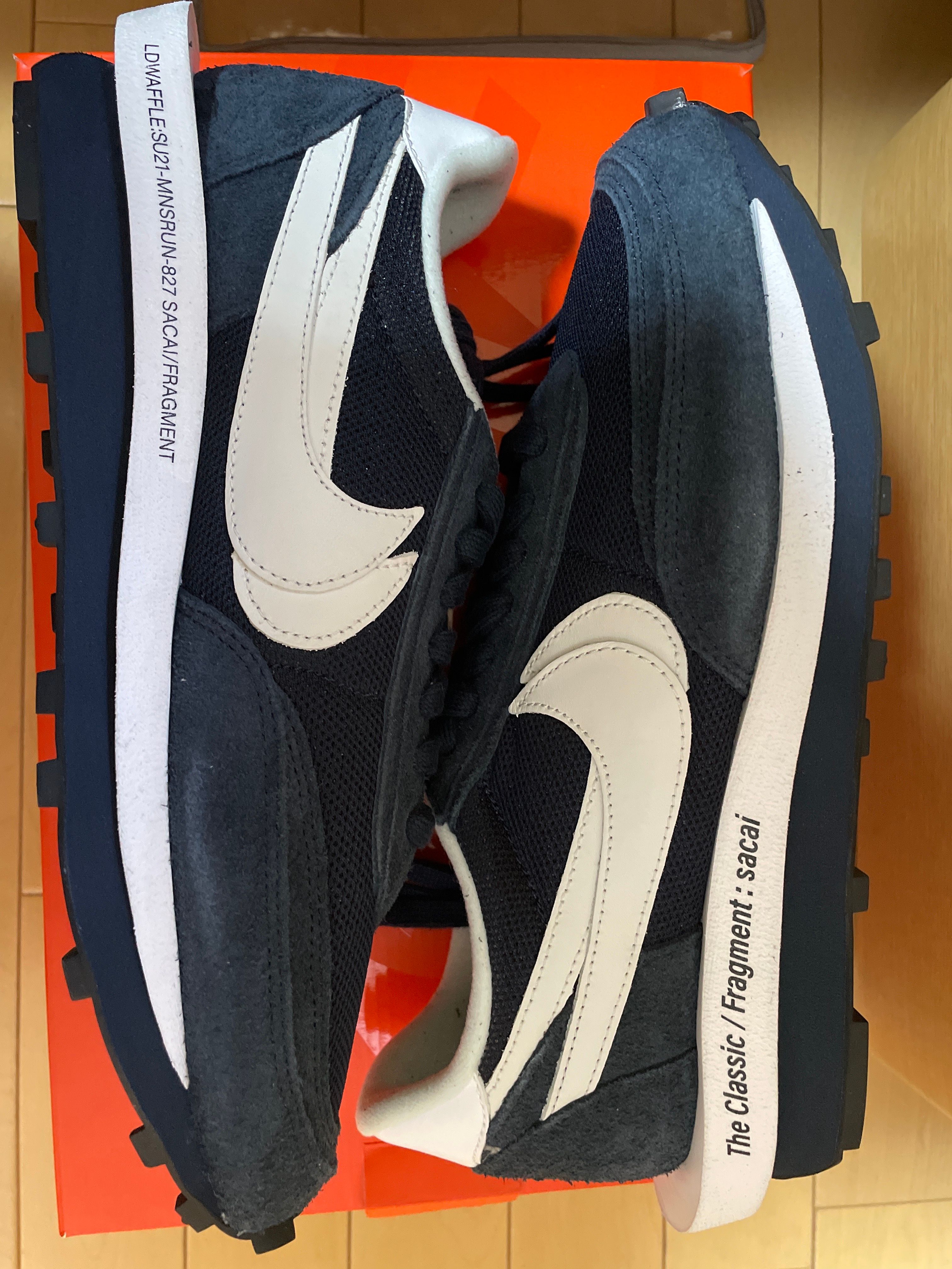 Fragment × sacai × Nike LD Waffle "Blackended Blue"