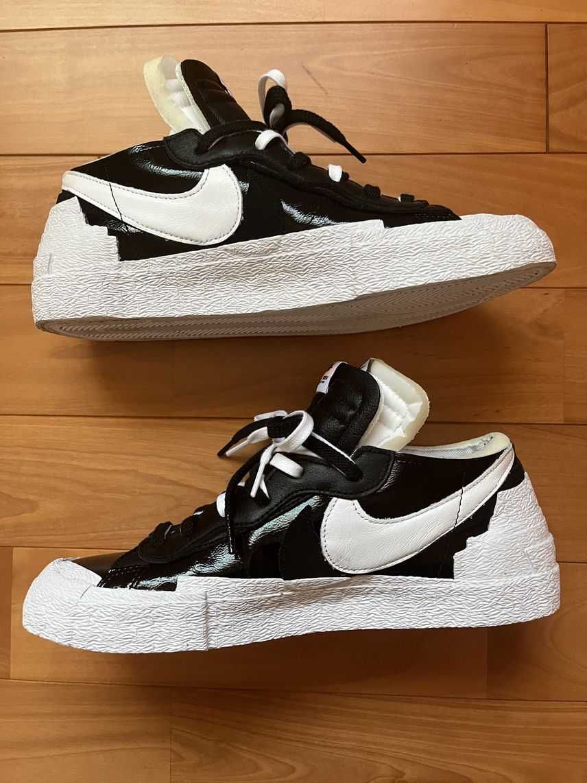 sacai × Nike Blazer Low "Black Patent Leather"