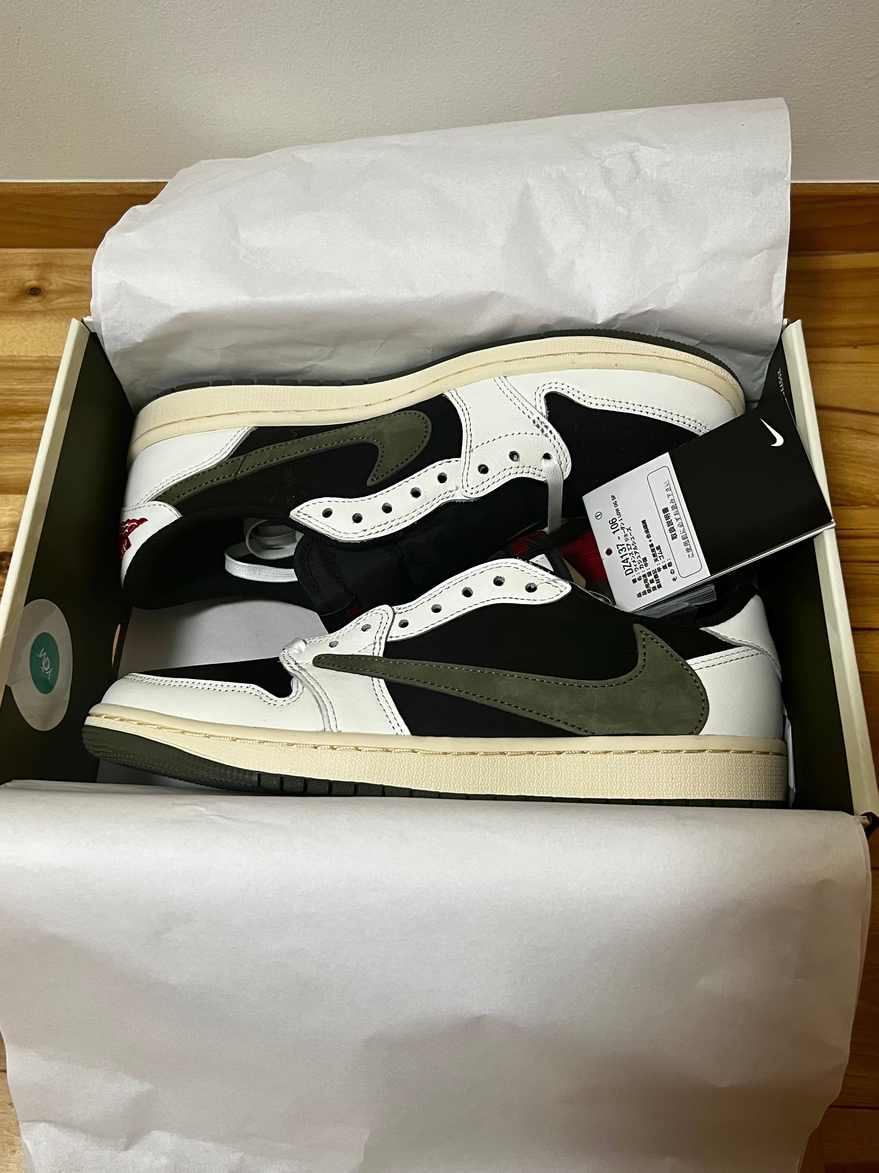 Travis Scott × Nike Women's Air Jordan 1 Low OG "Medium Olive"